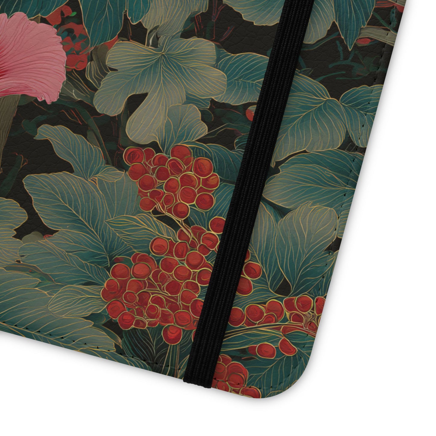 Blooming Peony – Vegan Leather Samsung Flip Case