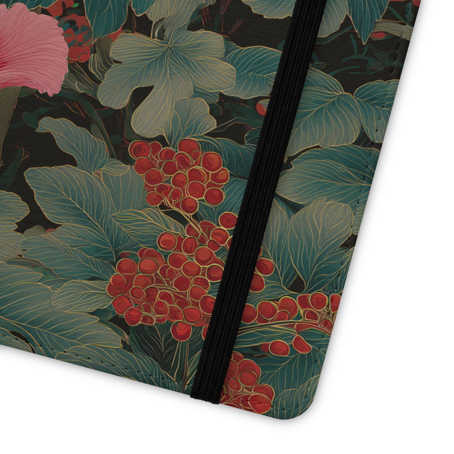 Blooming Peony – Vegan Leather Samsung Flip Case
