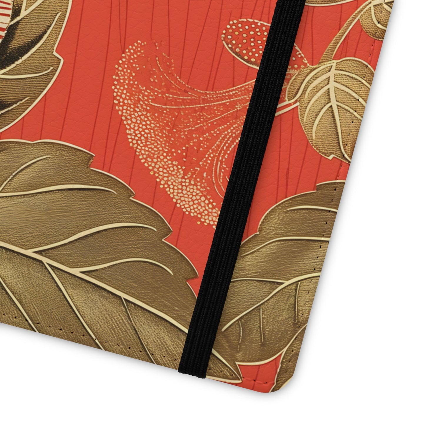 Golden Hibiscus – Vegan Leather Wallet Samsung Case