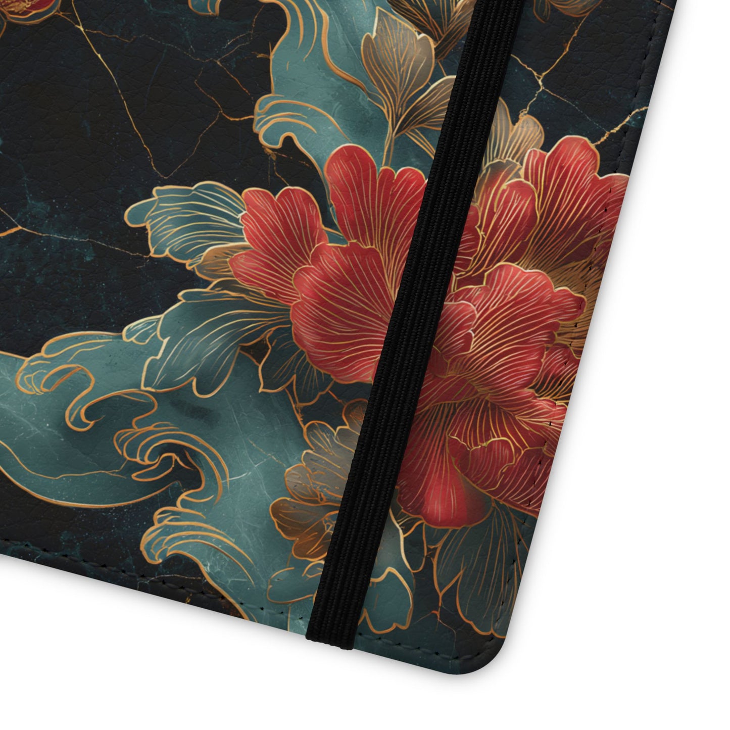 Crimson Tides – Vegan Leather Samsung Flip Case