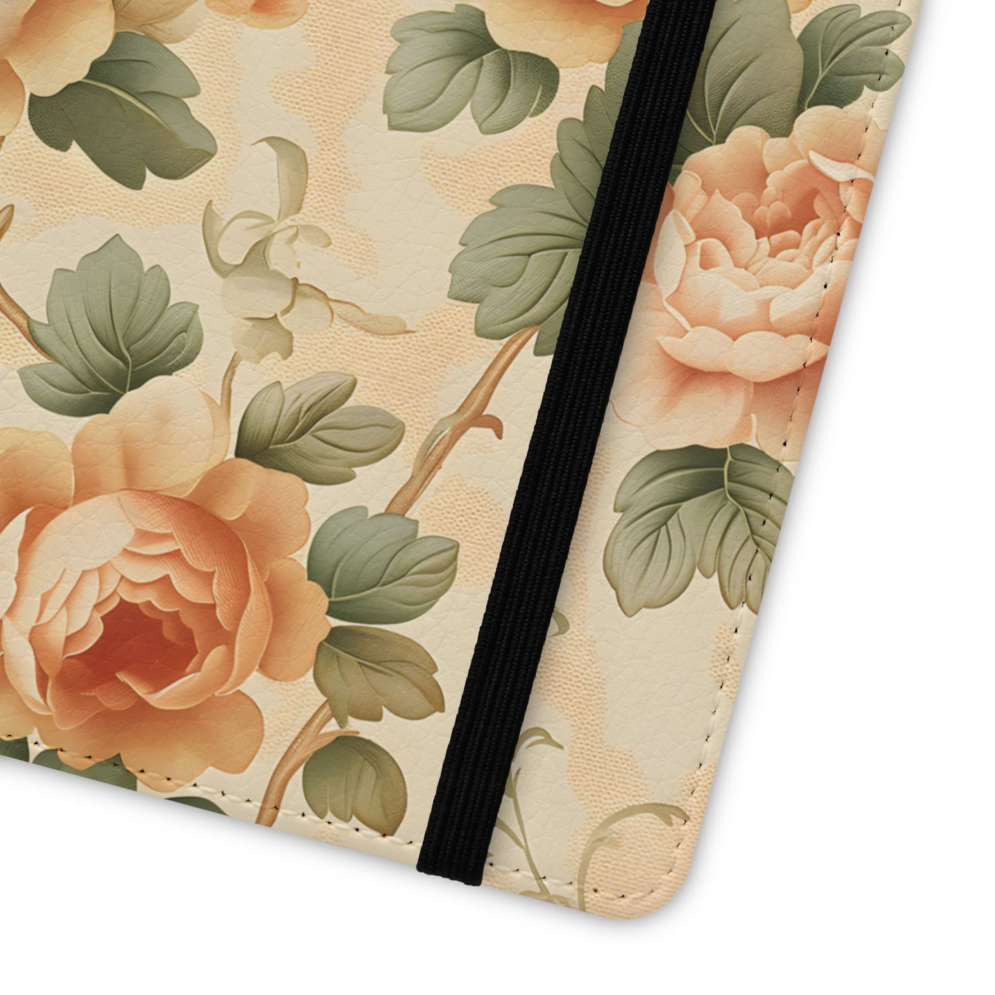 Vintage Bloom โ Vegan Leather Wallet Samsung Case