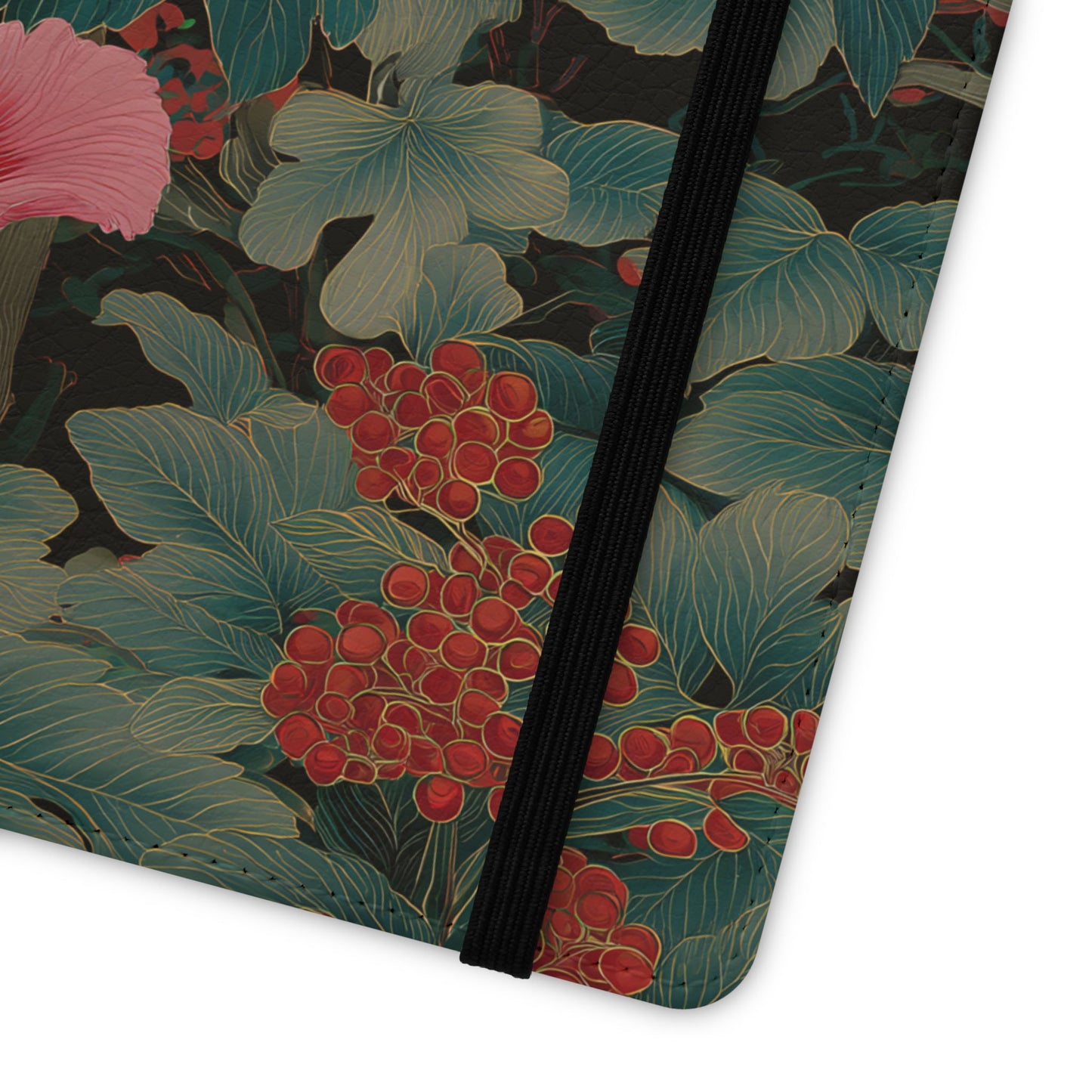 Blooming Peony – Vegan Leather Samsung Flip Case
