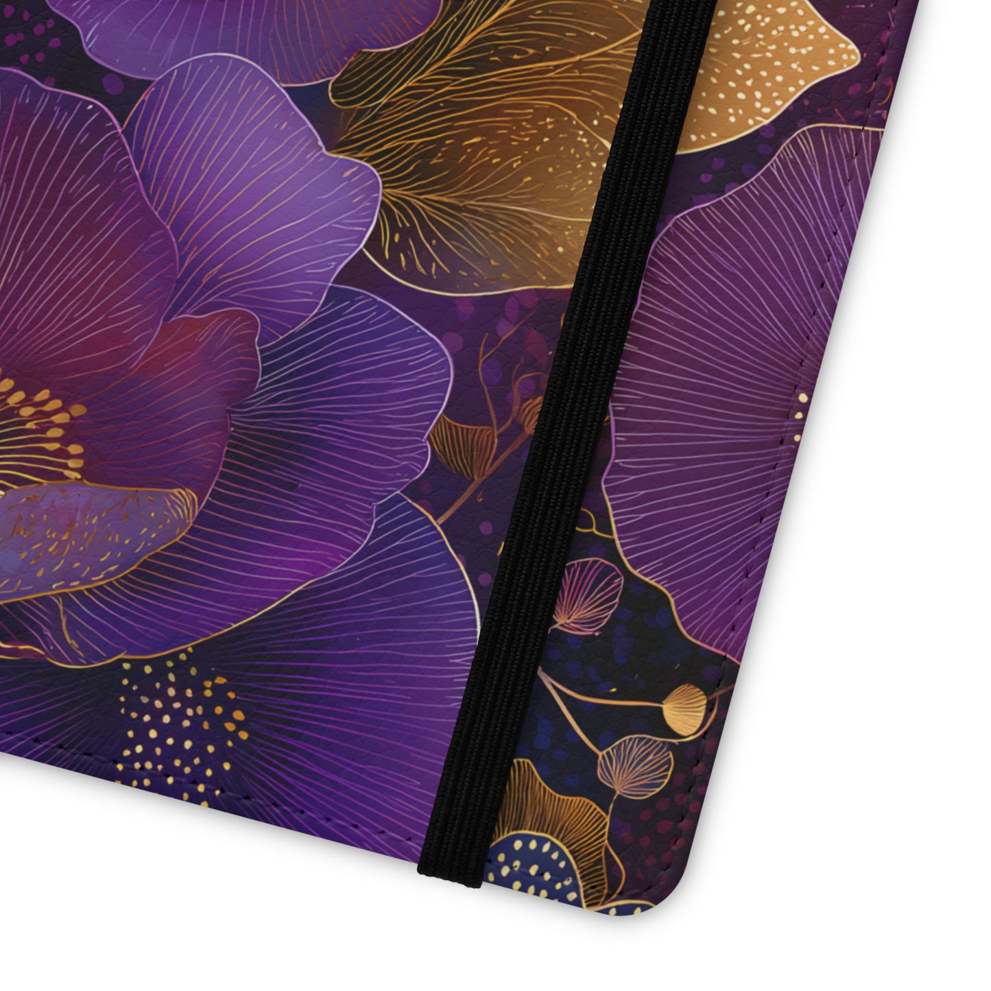 Imperial Petals – Vegan Leather Samsung Flip Phone Case