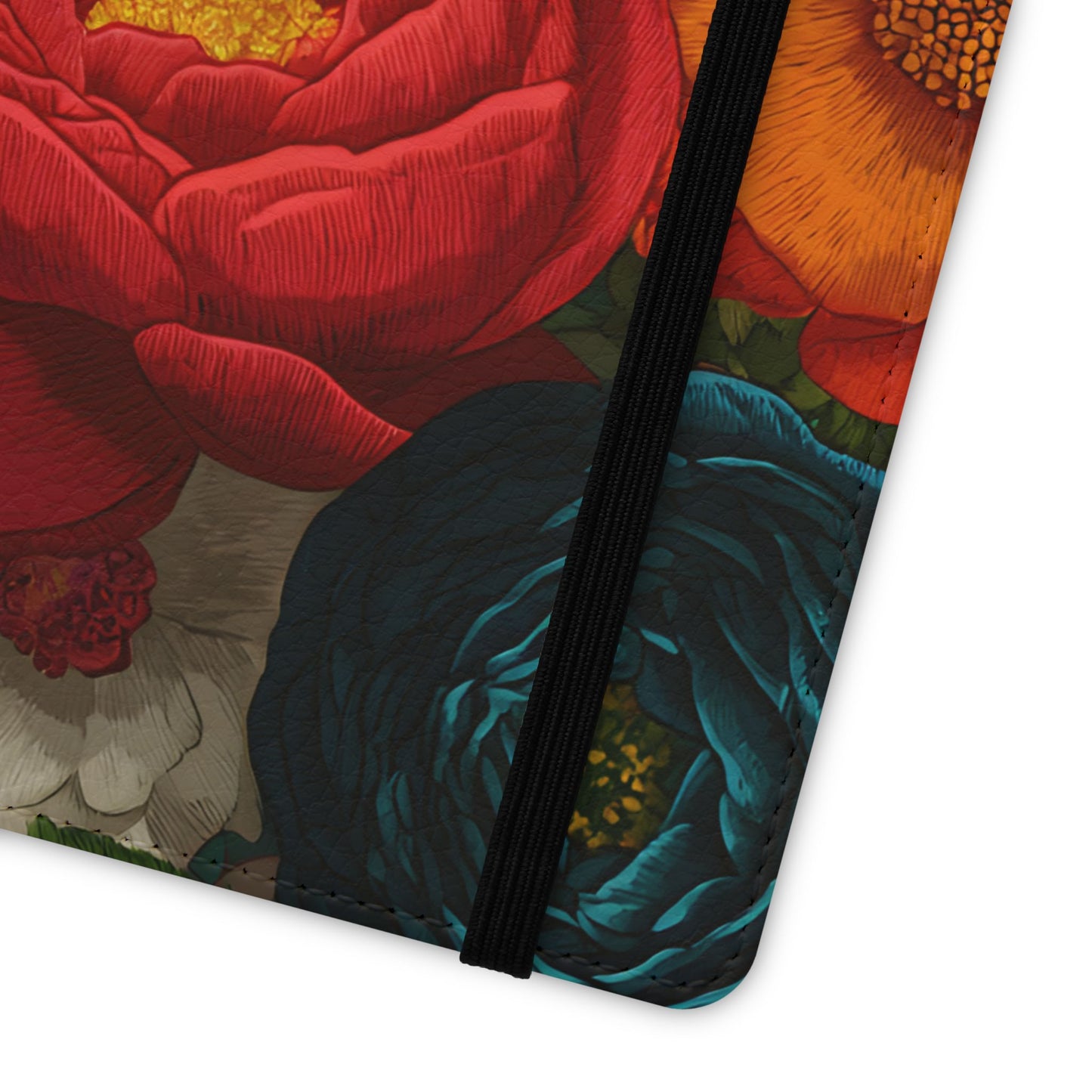 Midnight Bloom – Samsung Vegan Leather Flip Phone Case