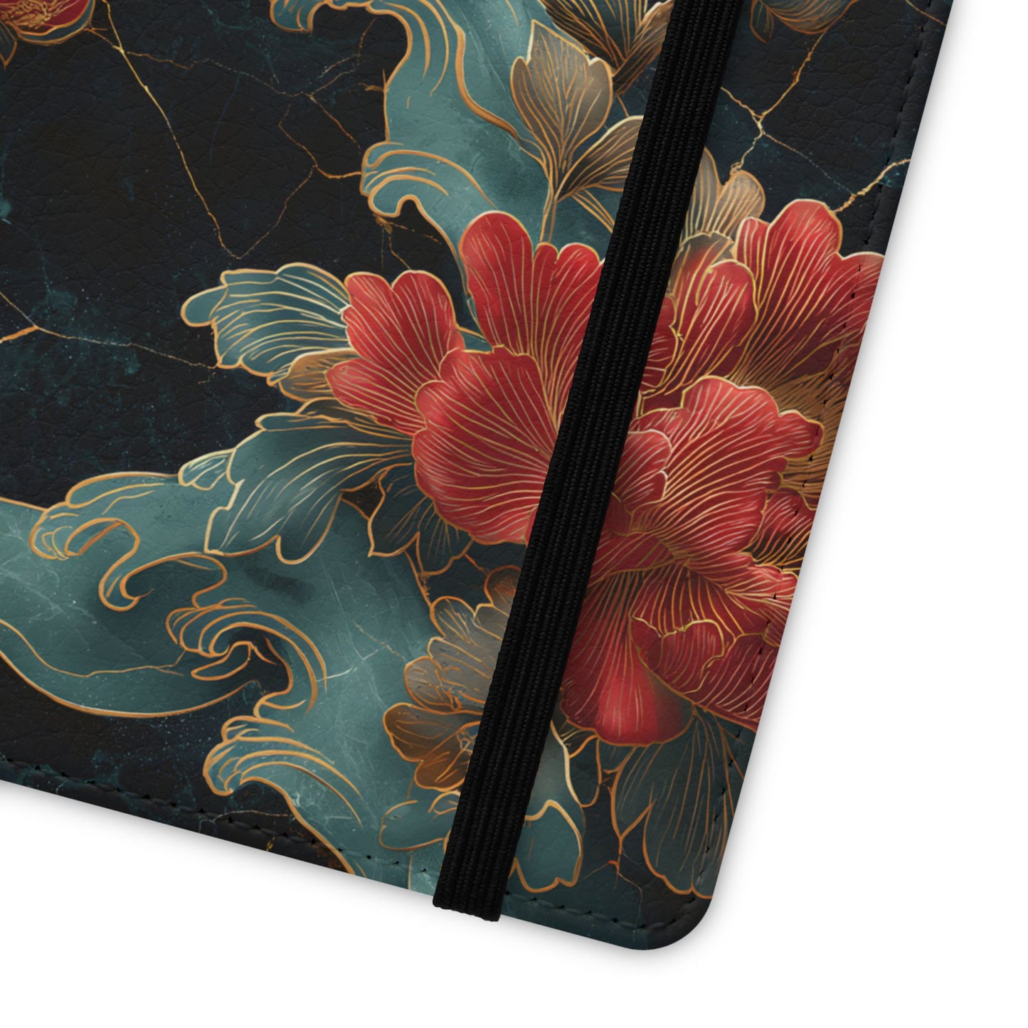 Crimson Tides – Vegan Leather Samsung Flip Case