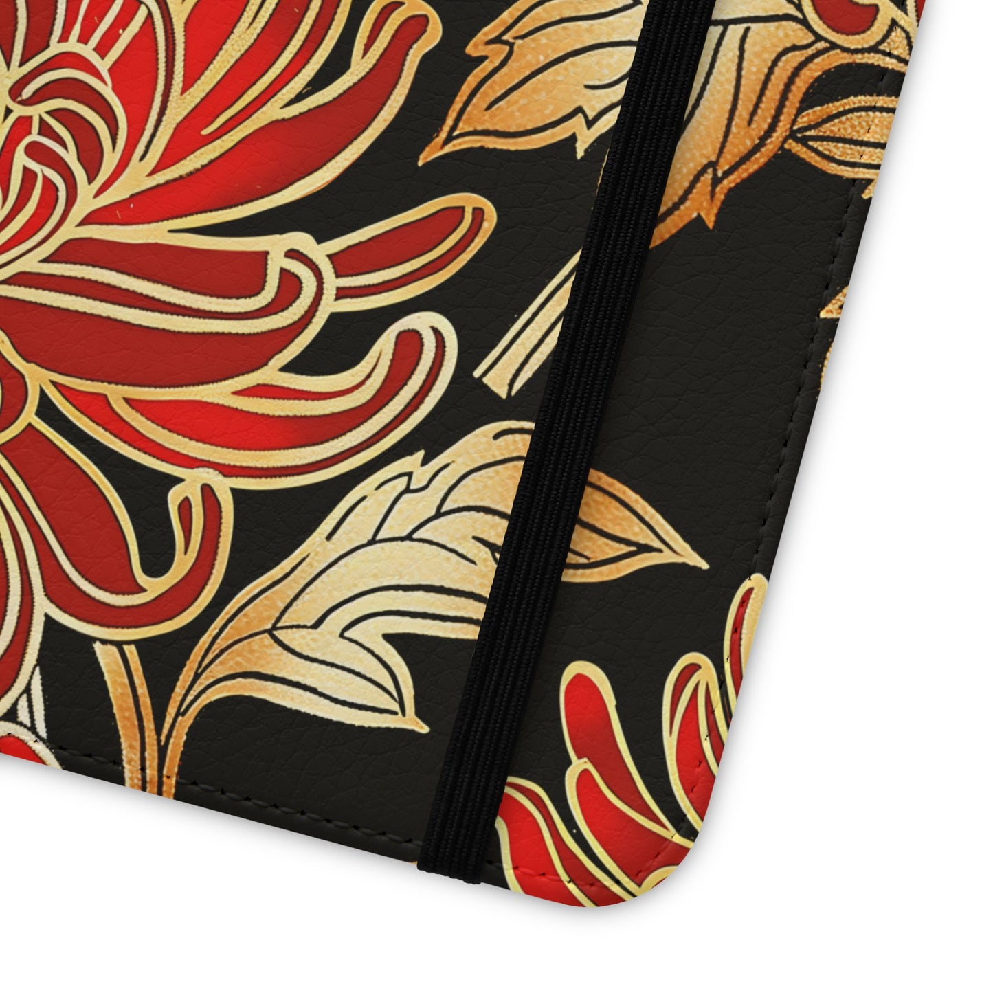 Ember Petals โ Vegan Leather Wallet Samsung Case