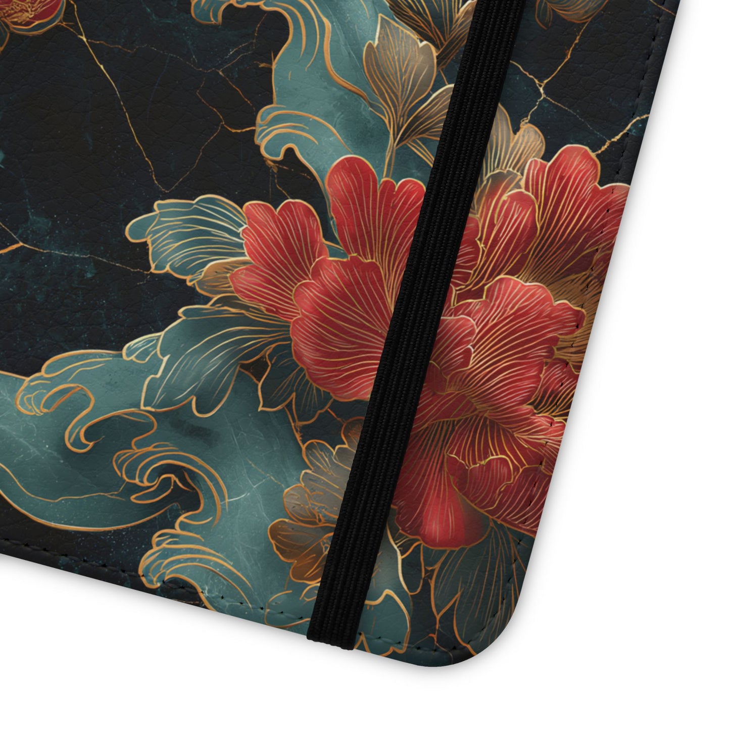 Crimson Tides – Vegan Leather Samsung Flip Case