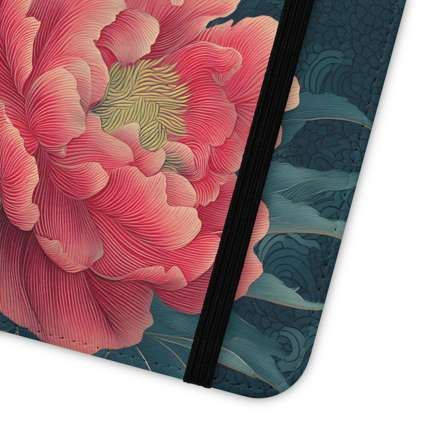 Floral Whispers – Vegan Leather Flip Samsung Case