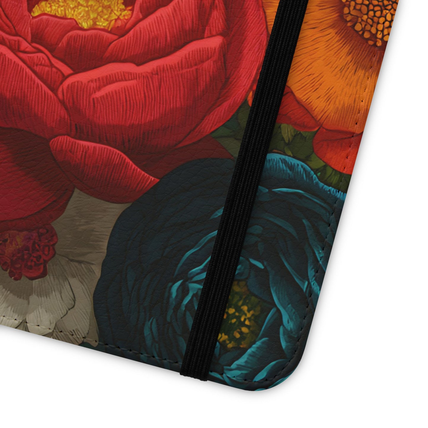 Midnight Bloom – Samsung Vegan Leather Flip Phone Case