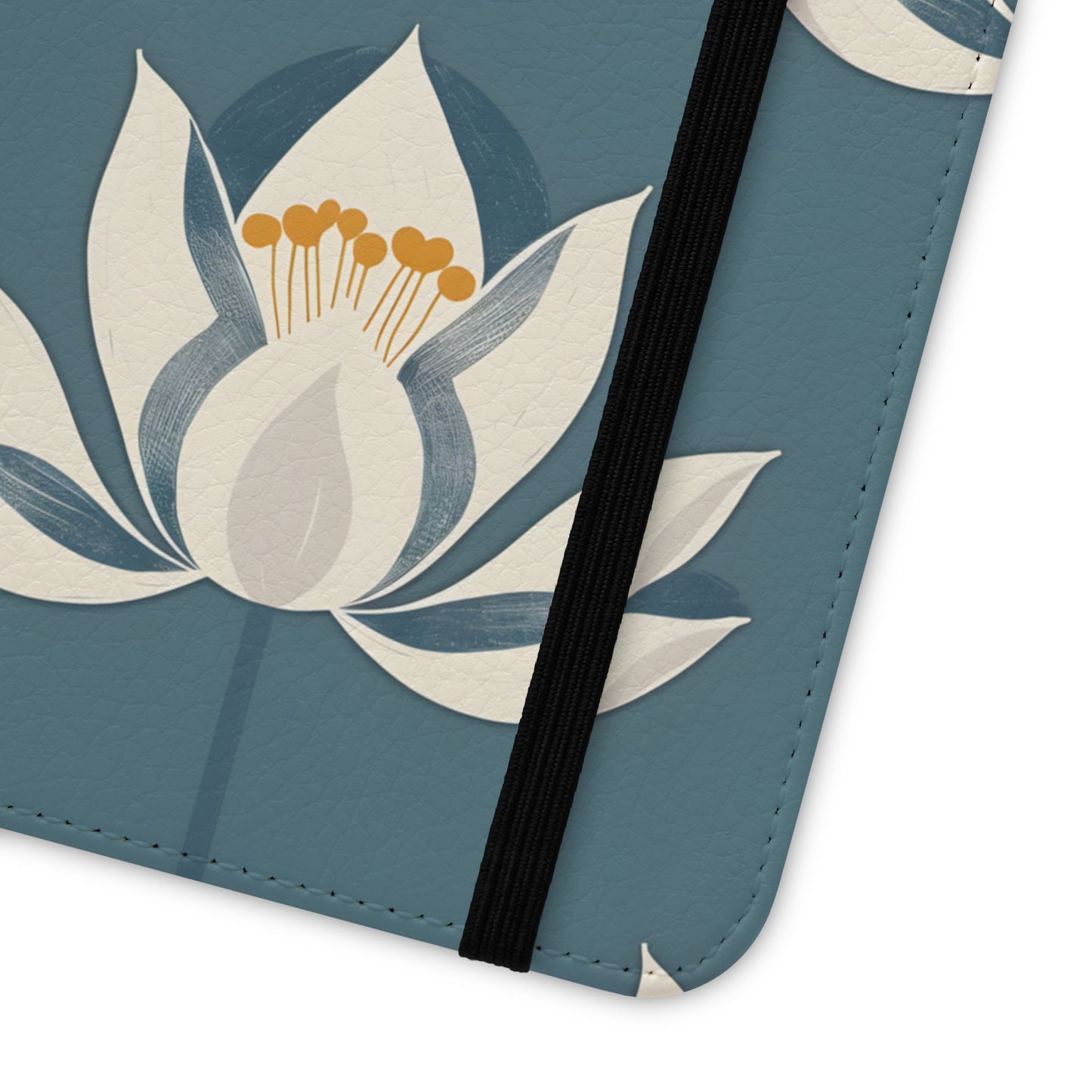 Lotus Serenity – Vegan Leather Wallet Samsung Case