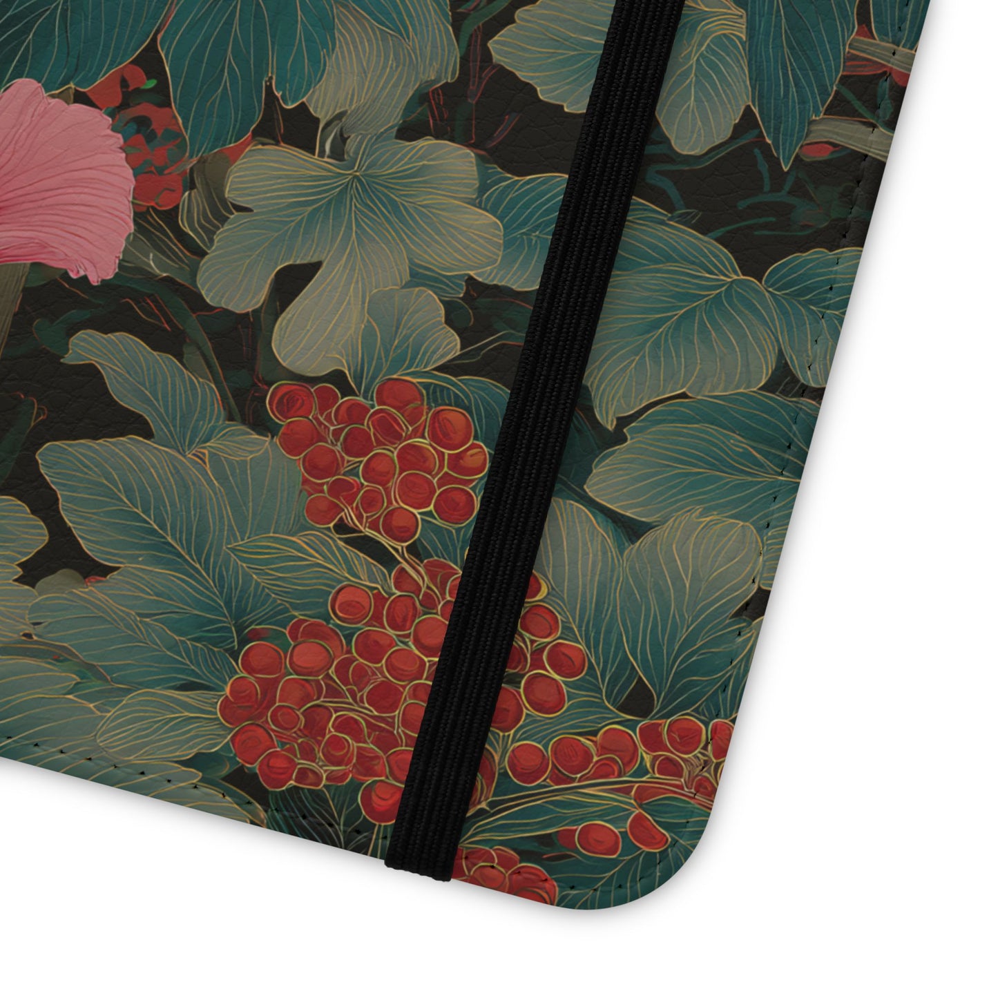 Blooming Peony – Vegan Leather Samsung Flip Case