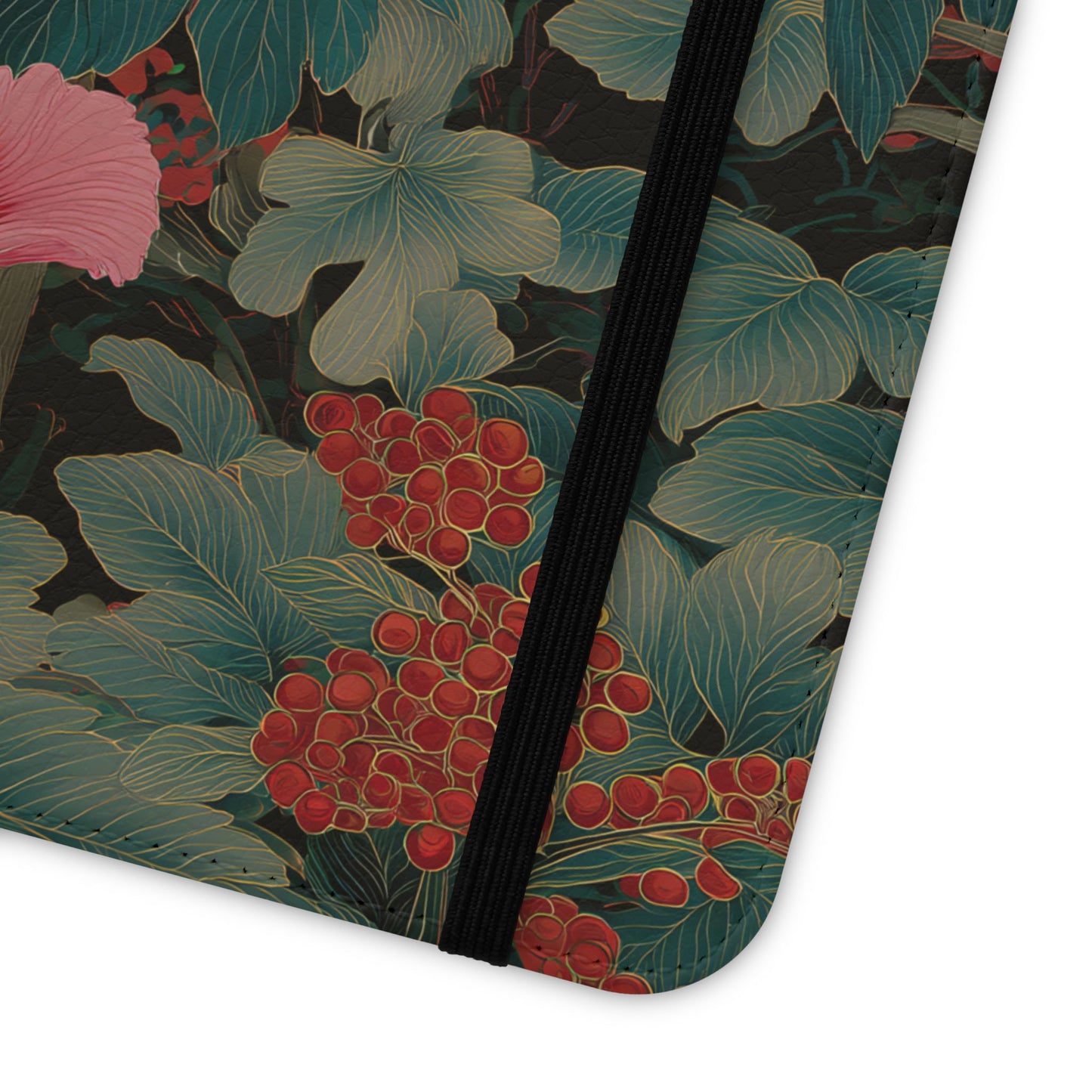 Blooming Peony – Vegan Leather Samsung Flip Case