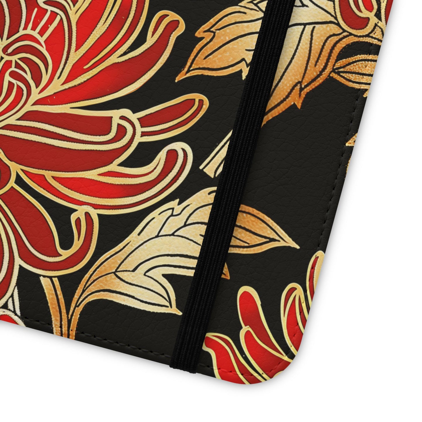 Ember Petals โ Vegan Leather Wallet Samsung Case