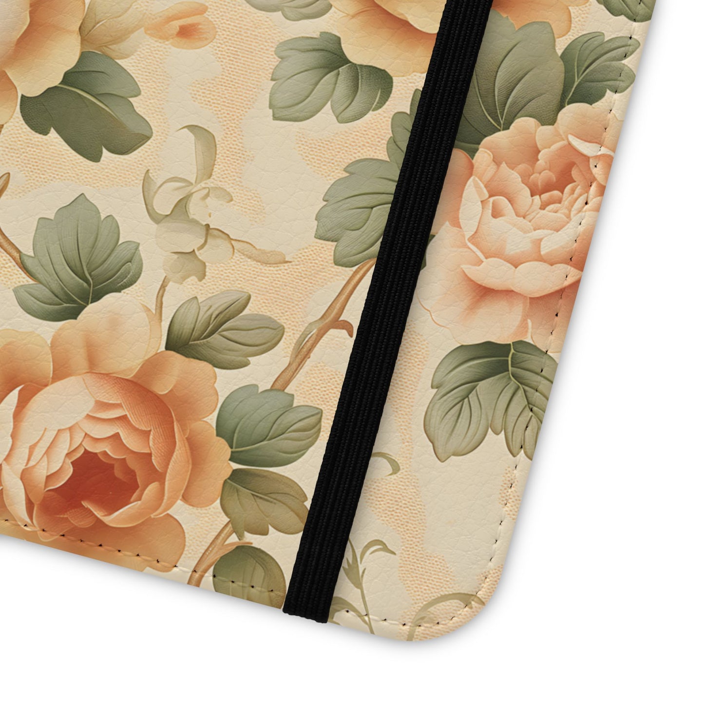Vintage Bloom โ Vegan Leather Wallet Samsung Case