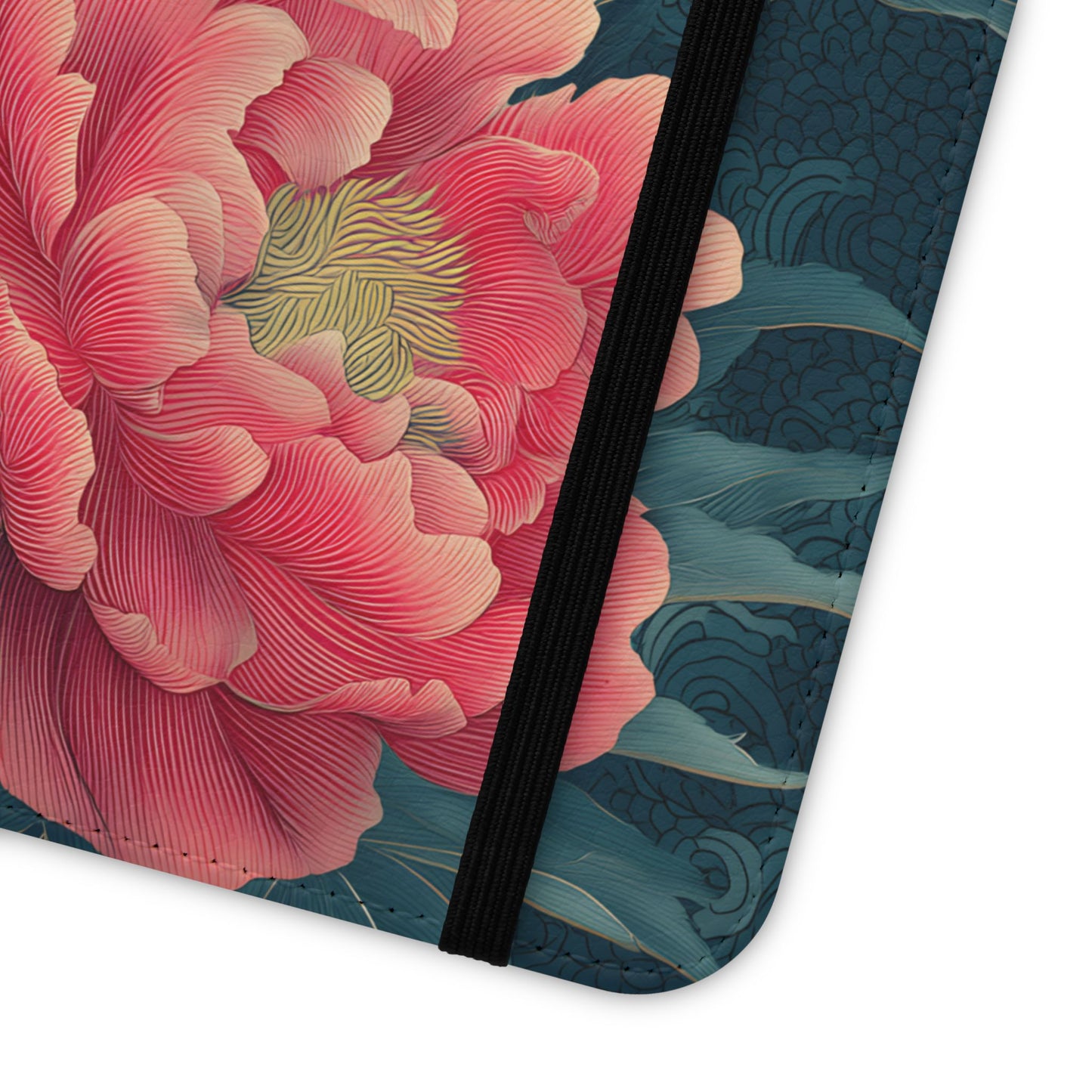 Floral Whispers – Vegan Leather Flip Samsung Case