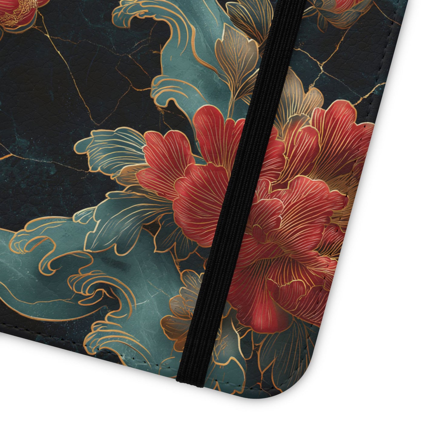Crimson Tides – Vegan Leather Samsung Flip Case