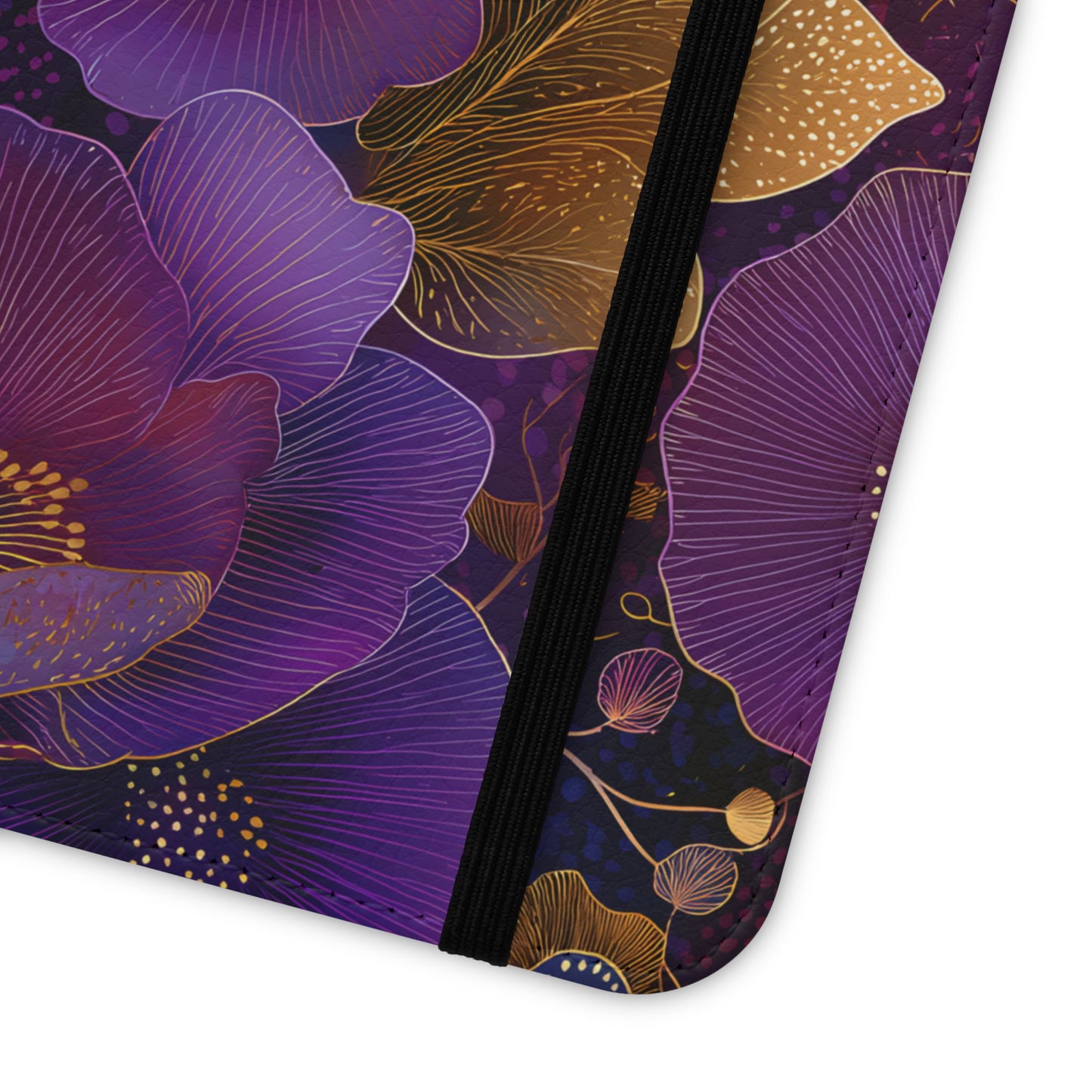 Imperial Petals – Vegan Leather Samsung Flip Phone Case