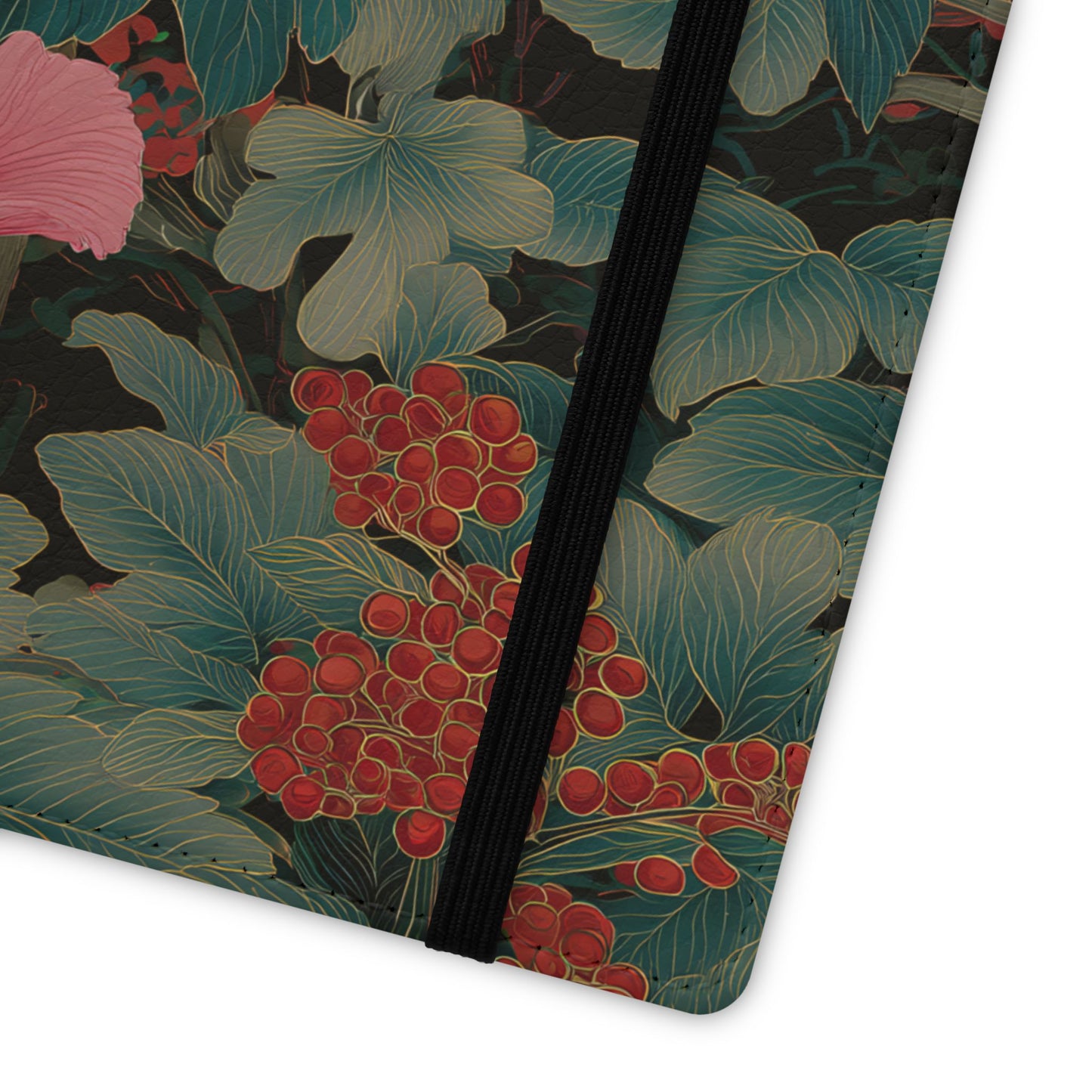 Blooming Peony – Vegan Leather Samsung Flip Case