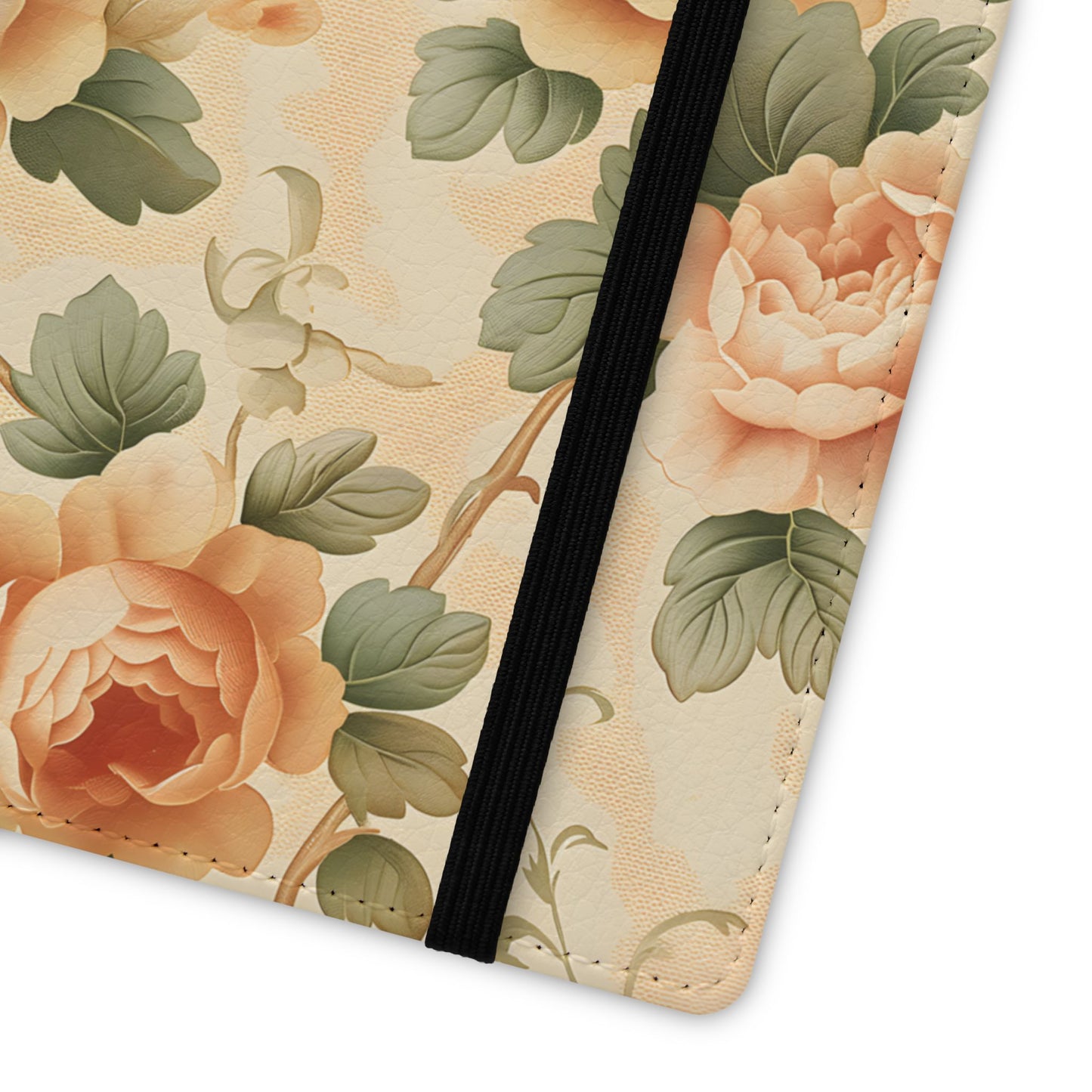 Vintage Bloom โ Vegan Leather Wallet Samsung Case