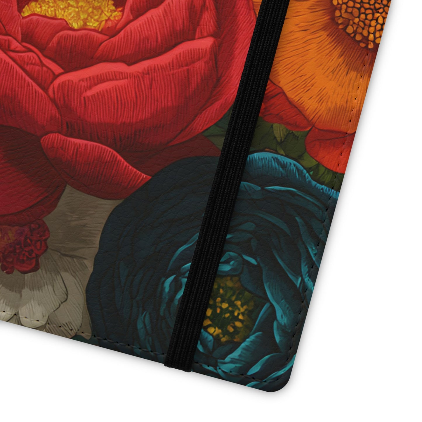Midnight Bloom – Samsung Vegan Leather Flip Phone Case