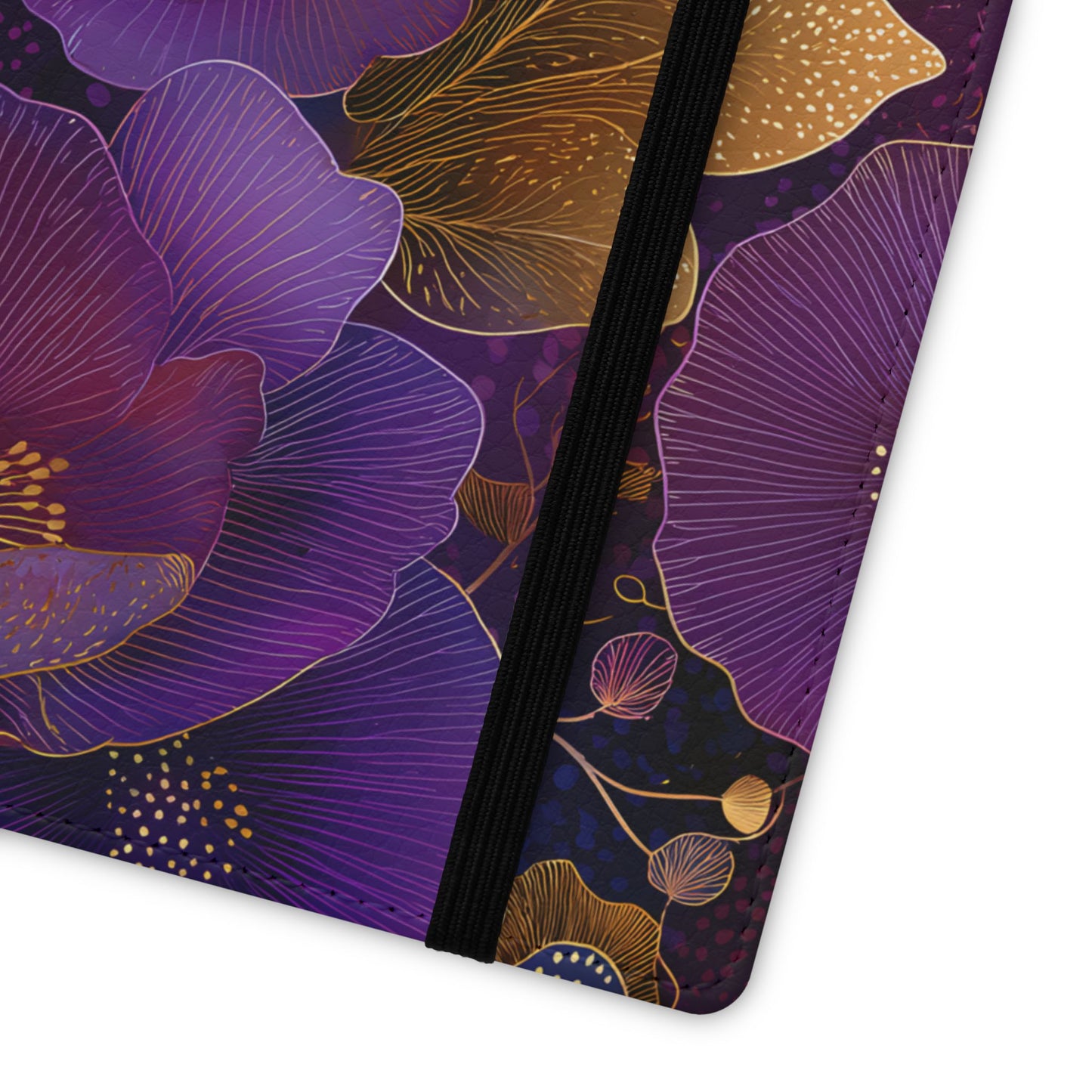 Imperial Petals – Vegan Leather Samsung Flip Phone Case