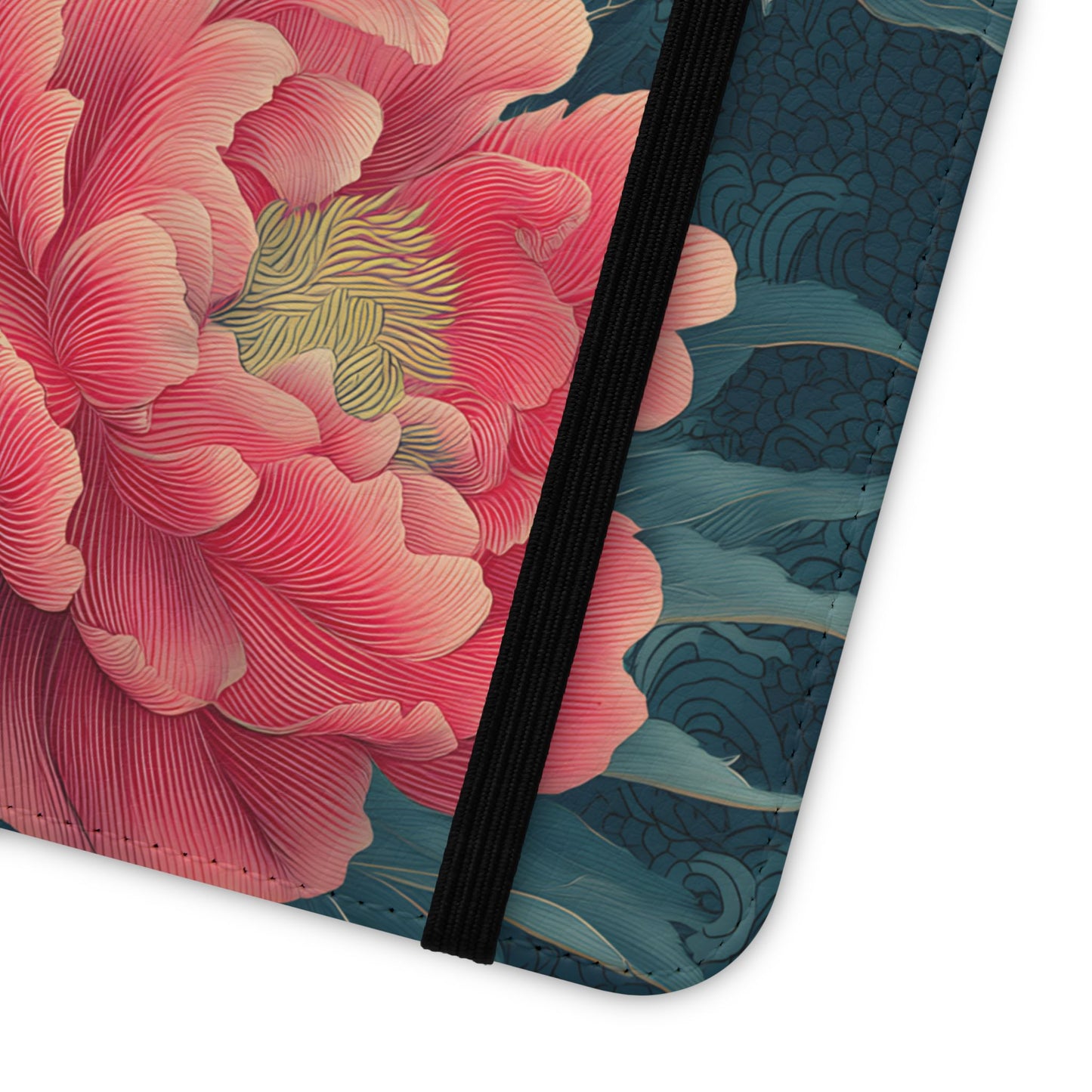 Floral Whispers – Vegan Leather Flip Samsung Case