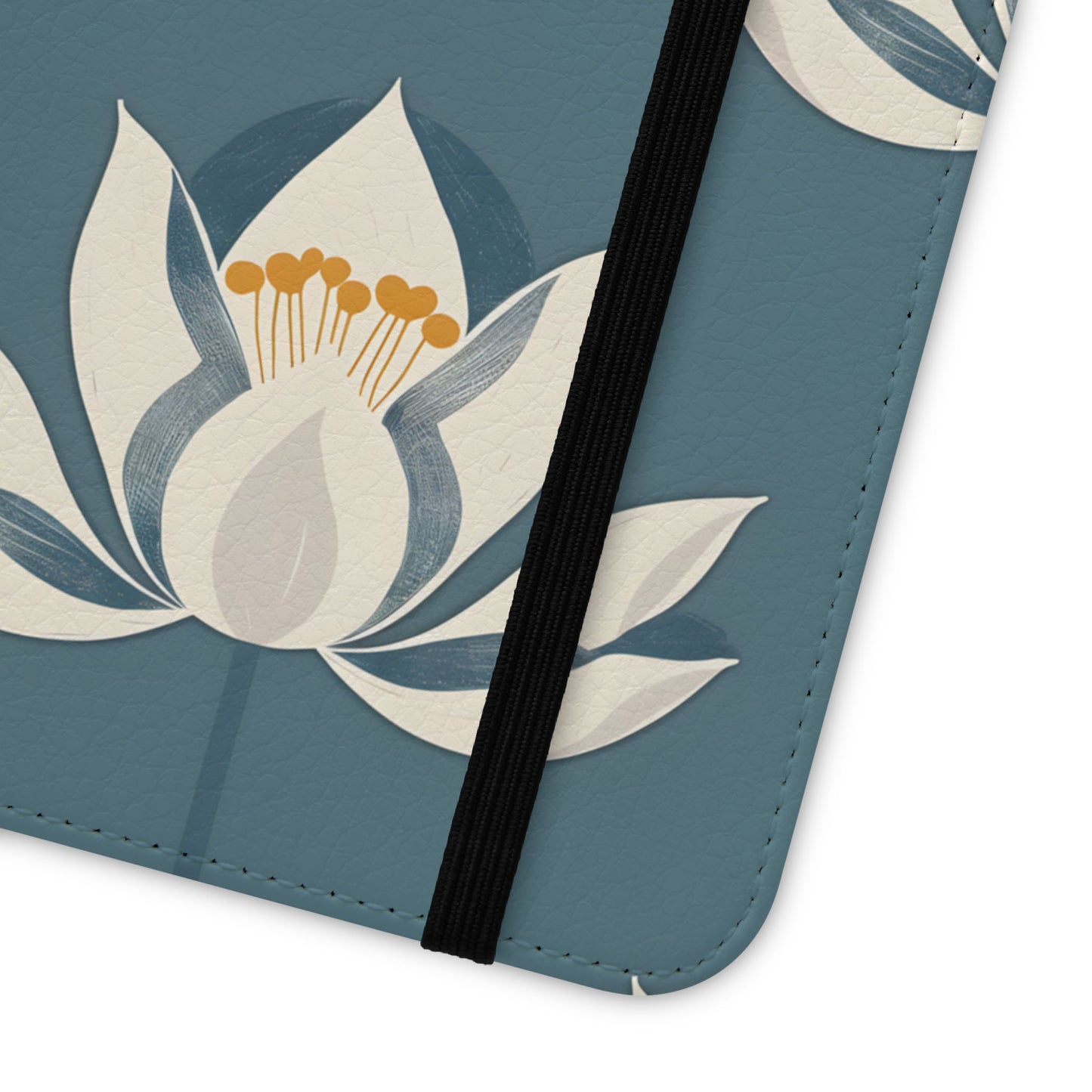 Lotus Serenity – Vegan Leather Wallet Samsung Case