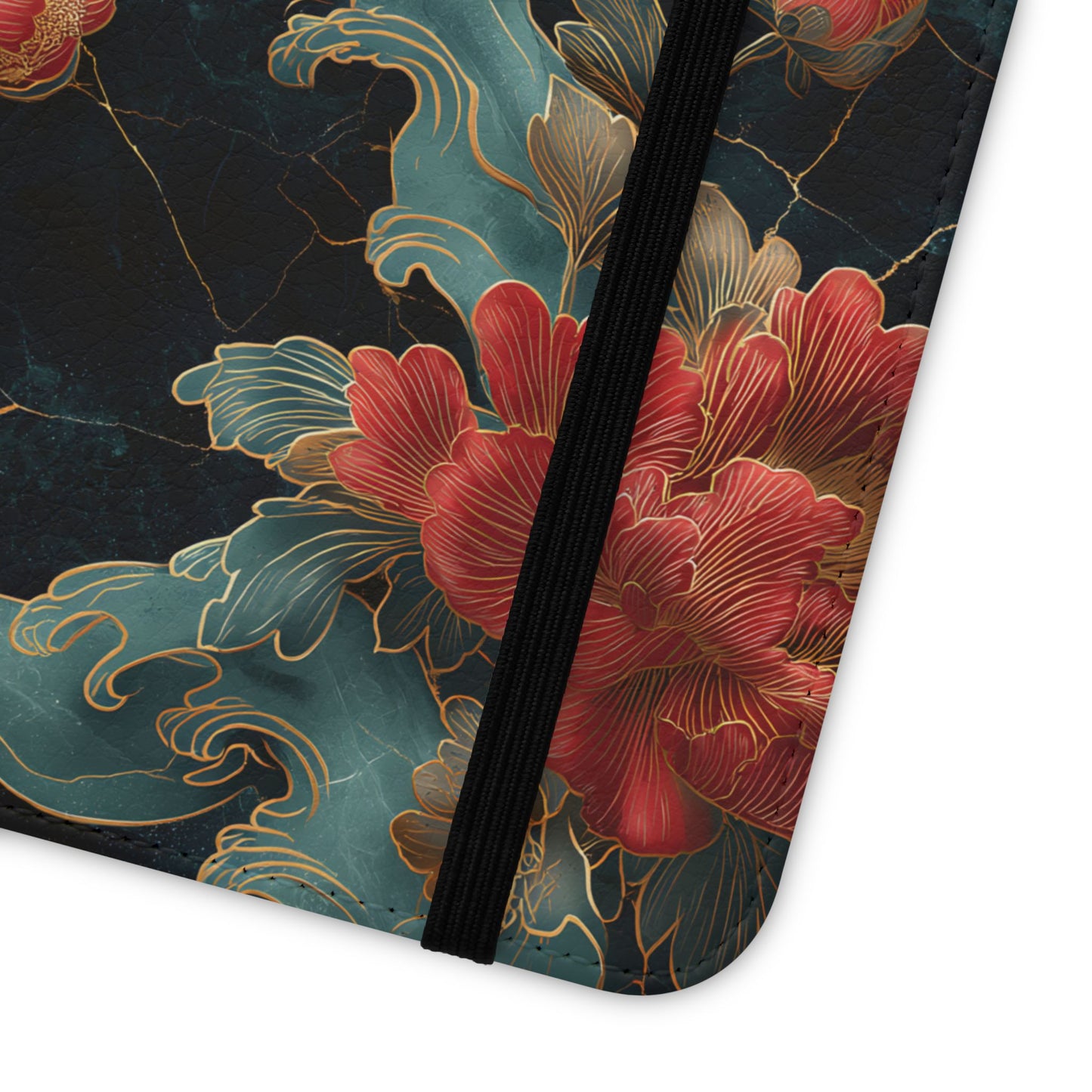 Crimson Tides – Vegan Leather Samsung Flip Case