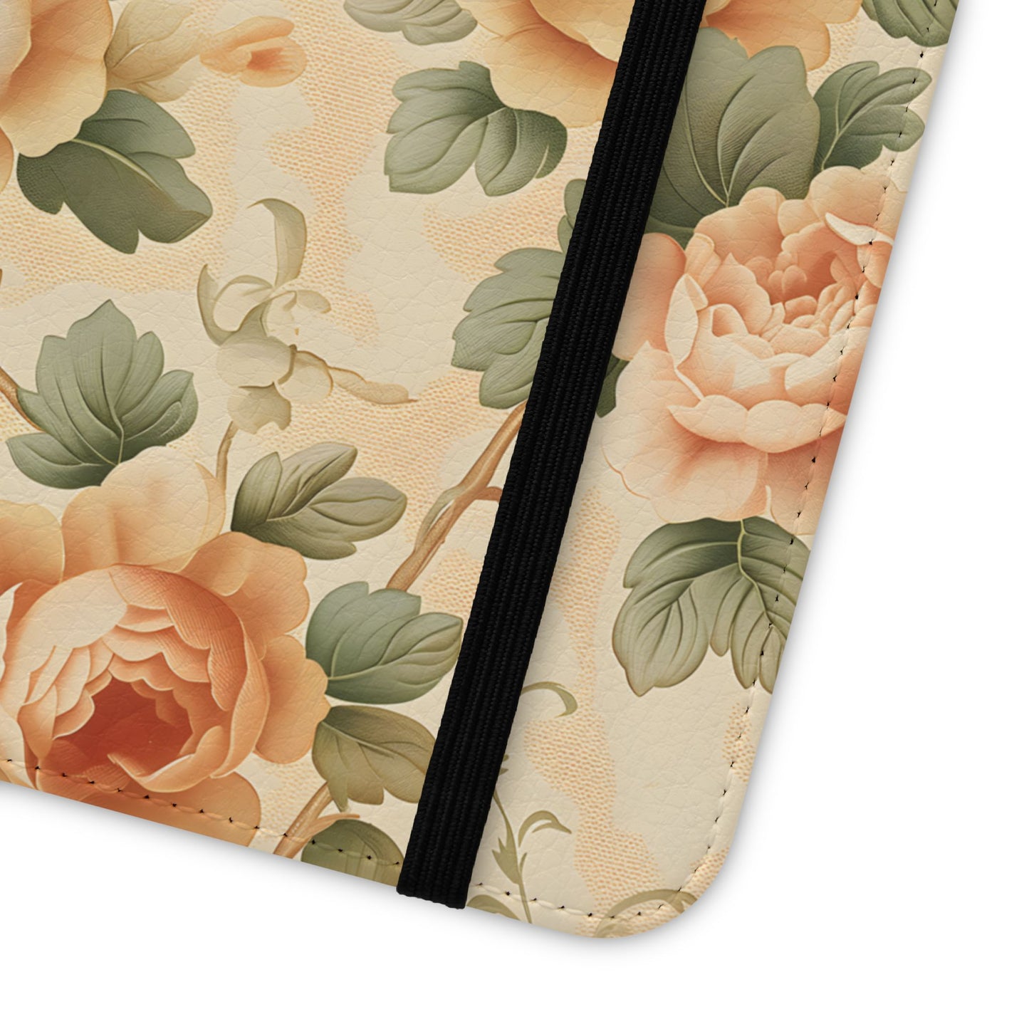 Vintage Bloom โ Vegan Leather Wallet Samsung Case