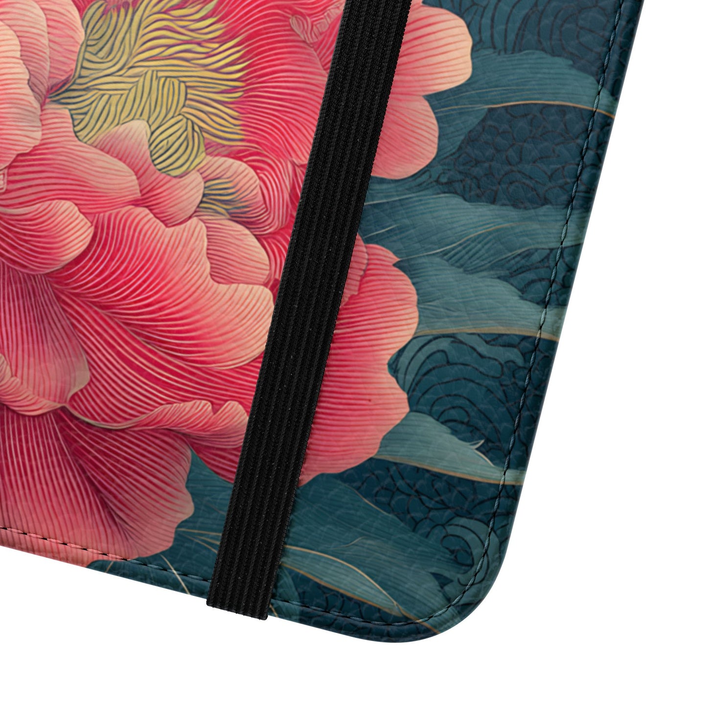Floral Whispers – Vegan Leather Flip Samsung Case