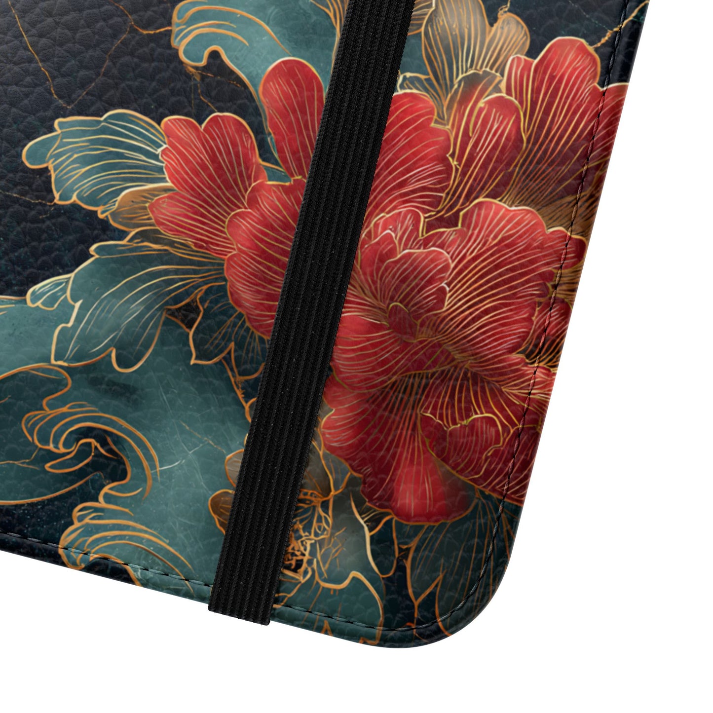 Crimson Tides – Vegan Leather Samsung Flip Case