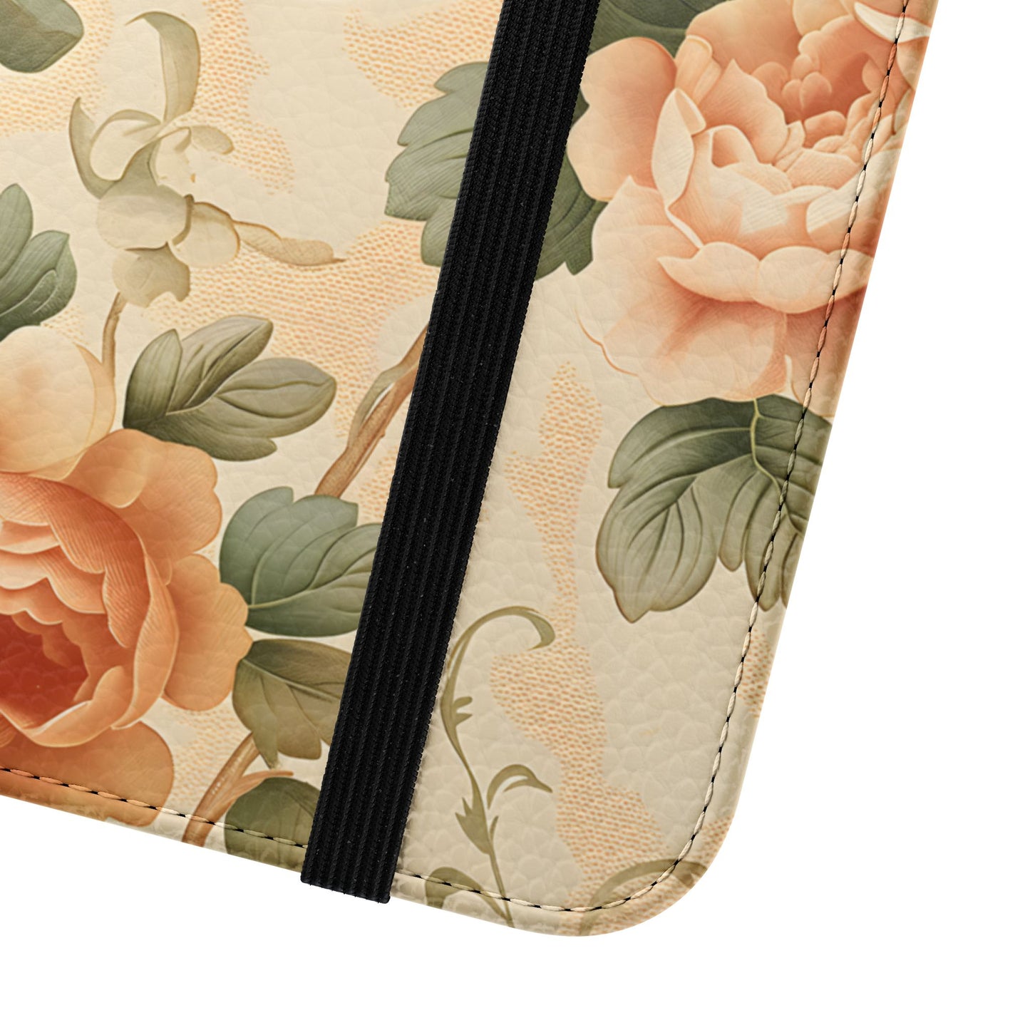Vintage Bloom โ Vegan Leather Wallet Samsung Case