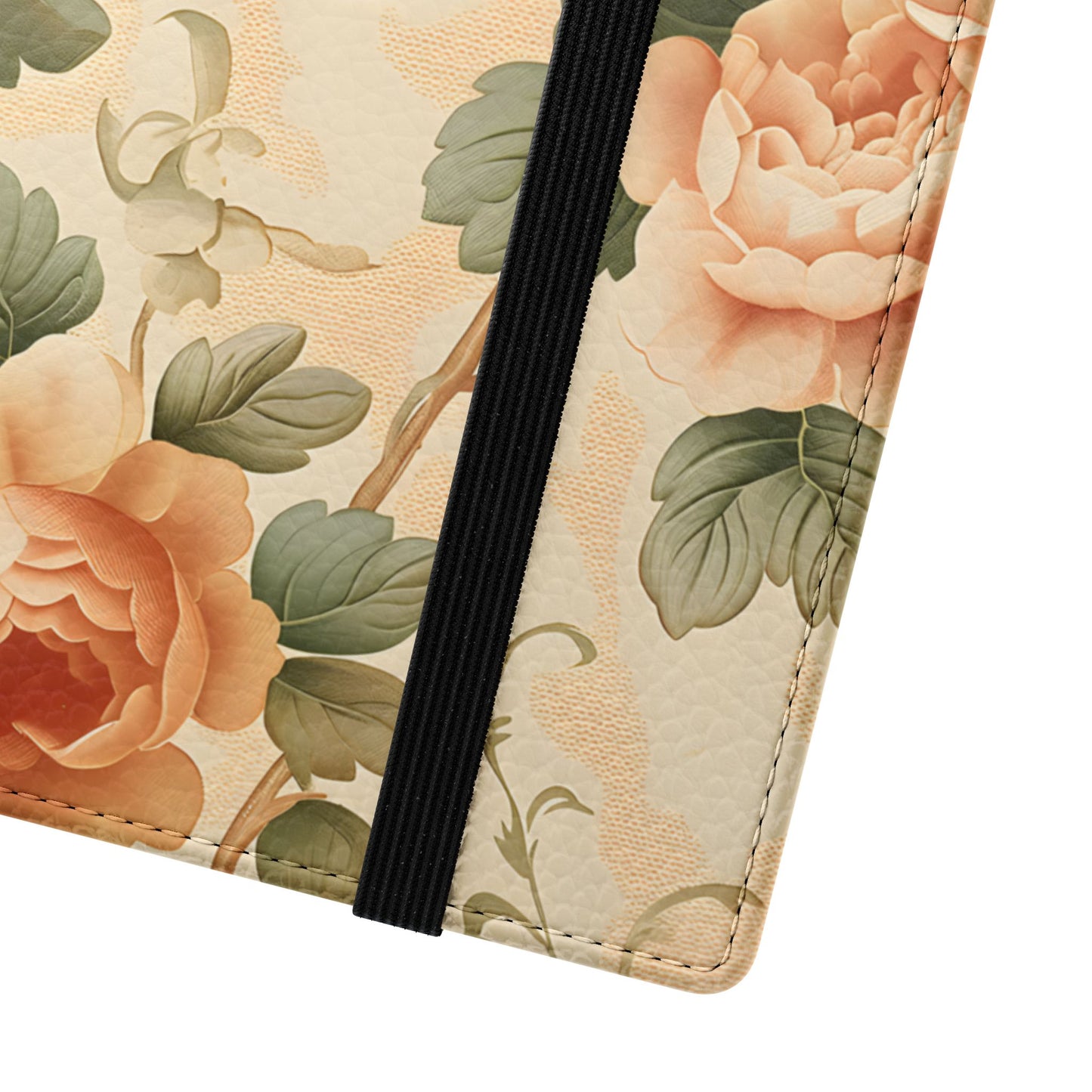 Vintage Bloom โ Vegan Leather Wallet Samsung Case