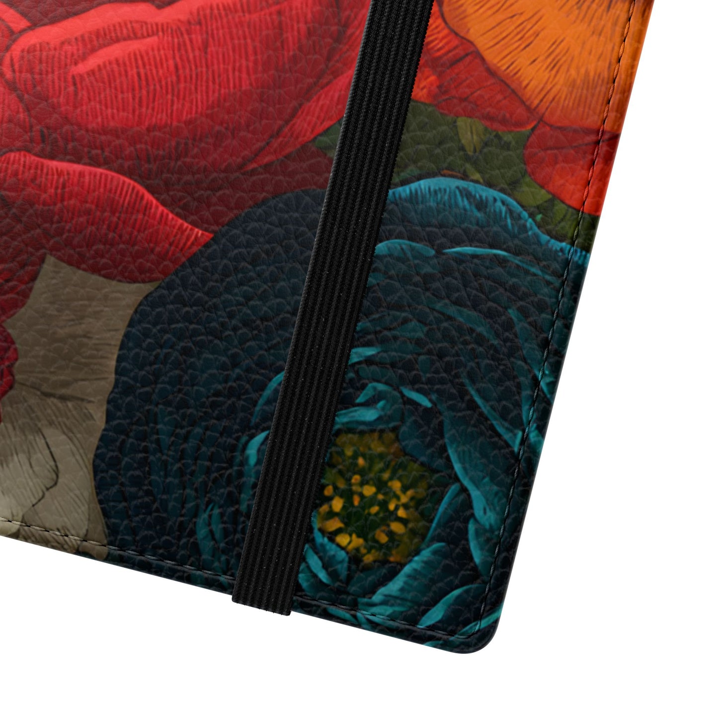 Midnight Bloom – Samsung Vegan Leather Flip Phone Case