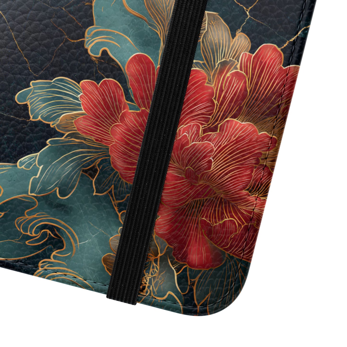 Crimson Tides – Vegan Leather Samsung Flip Case