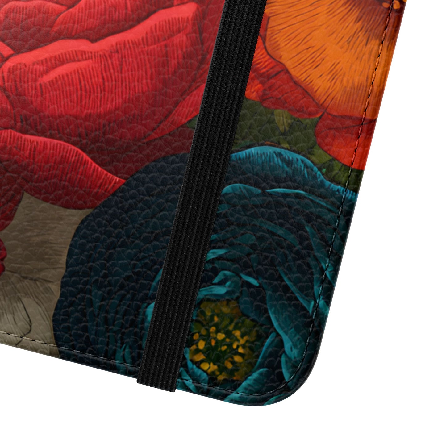 Midnight Bloom – Samsung Vegan Leather Flip Phone Case
