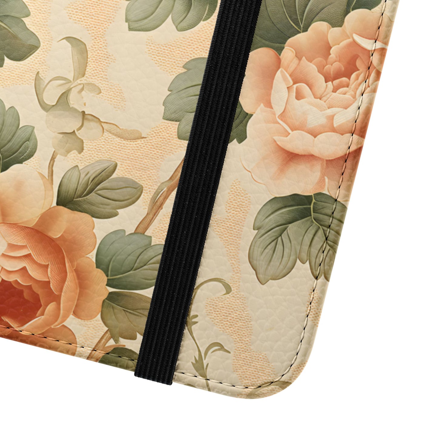 Vintage Bloom โ Vegan Leather Wallet Samsung Case