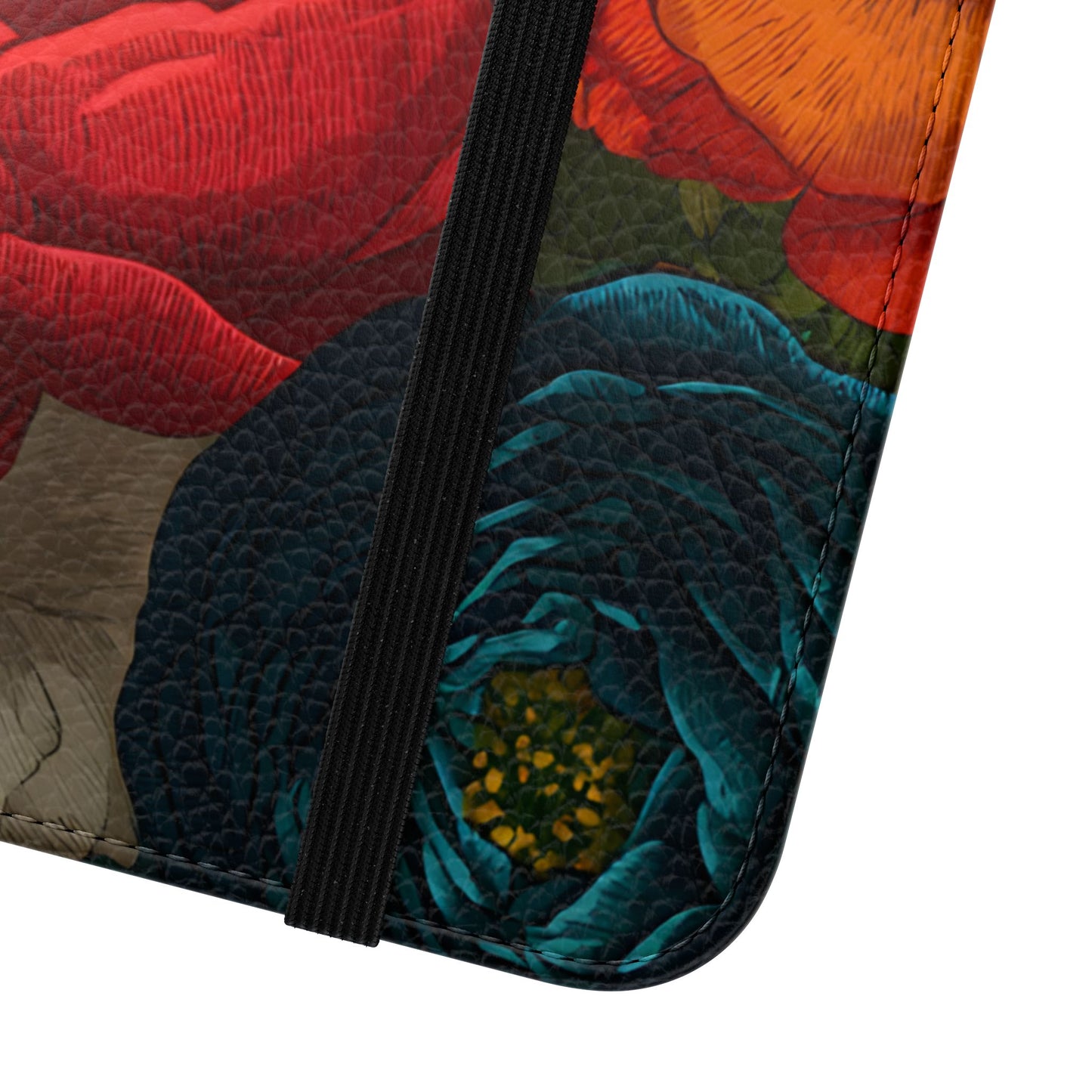 Midnight Bloom – Samsung Vegan Leather Flip Phone Case