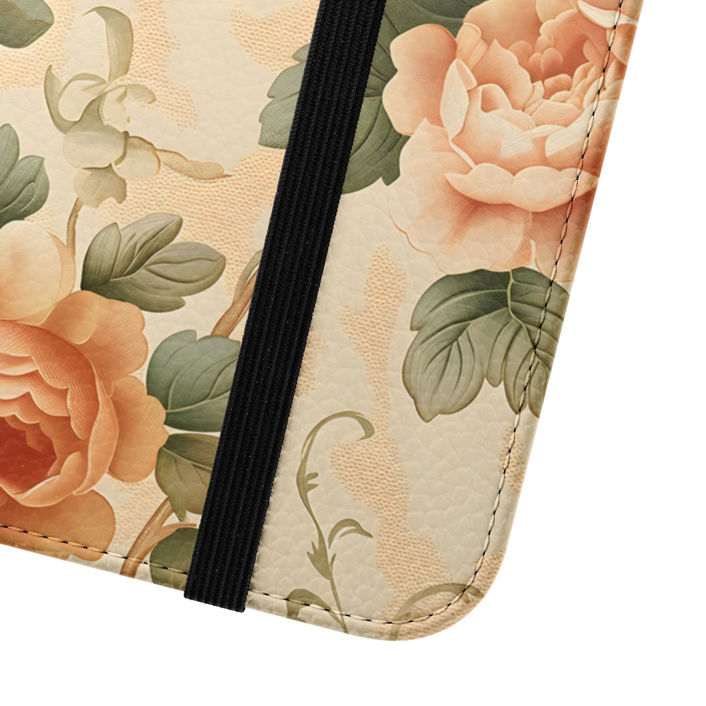 Vintage Bloom โ Vegan Leather Wallet Samsung Case