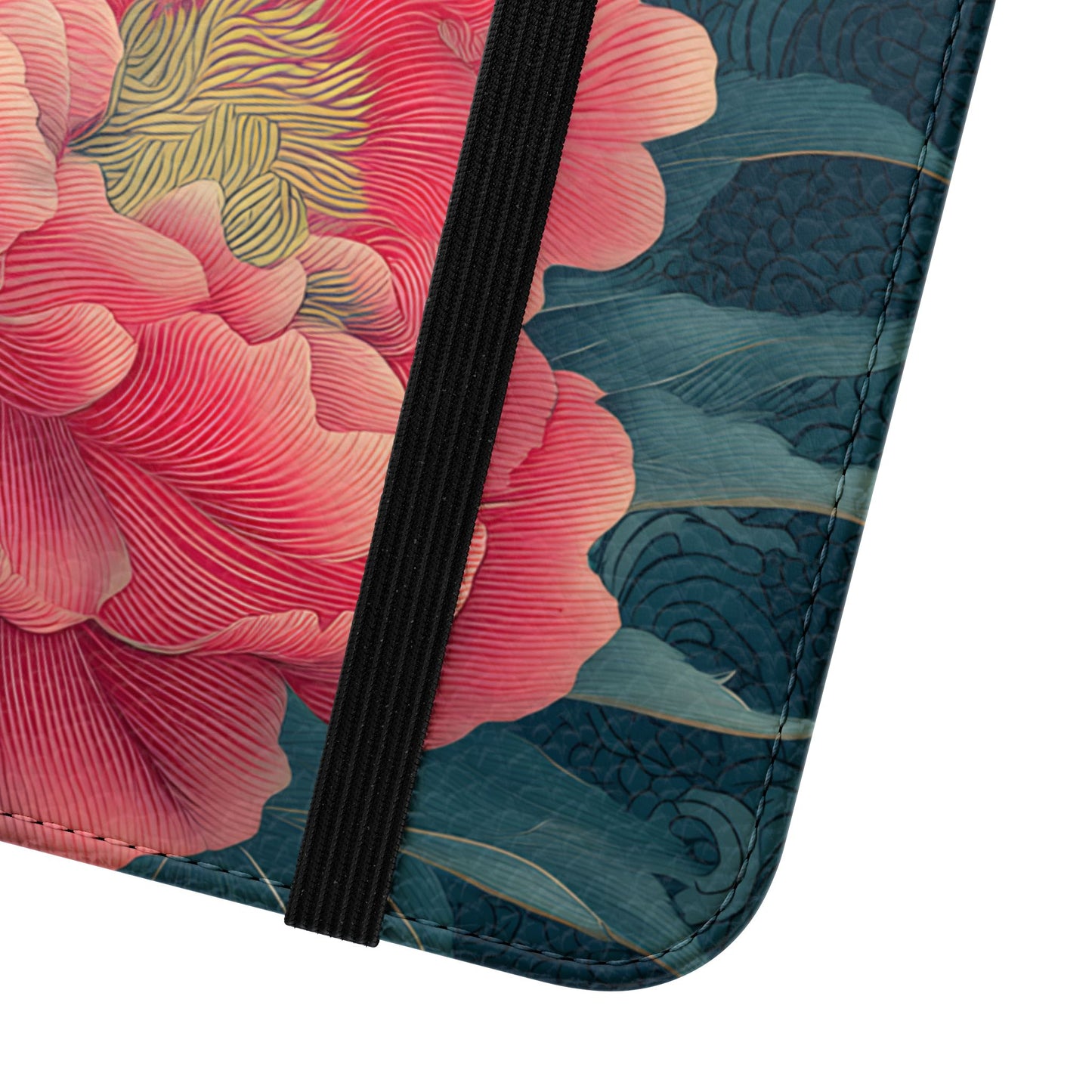 Floral Whispers – Vegan Leather Flip Samsung Case