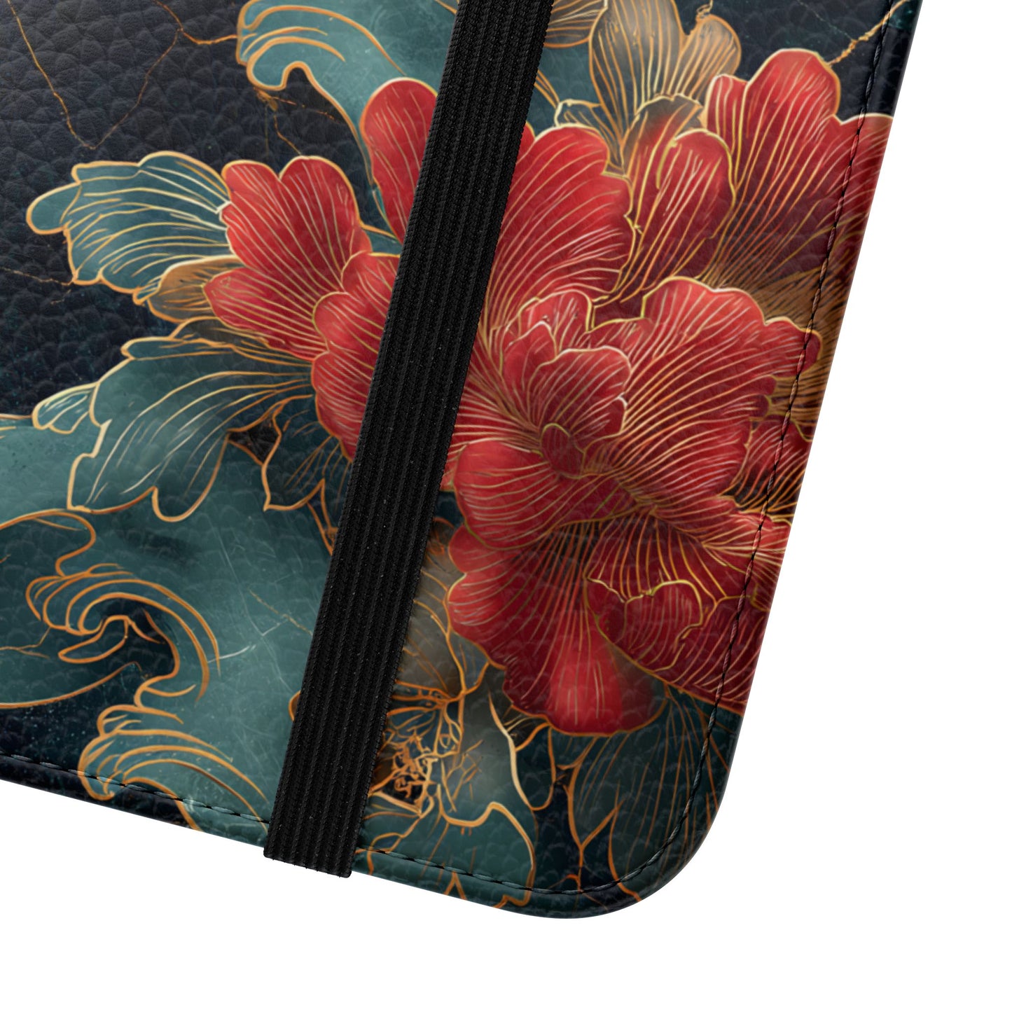 Crimson Tides – Vegan Leather Samsung Flip Case