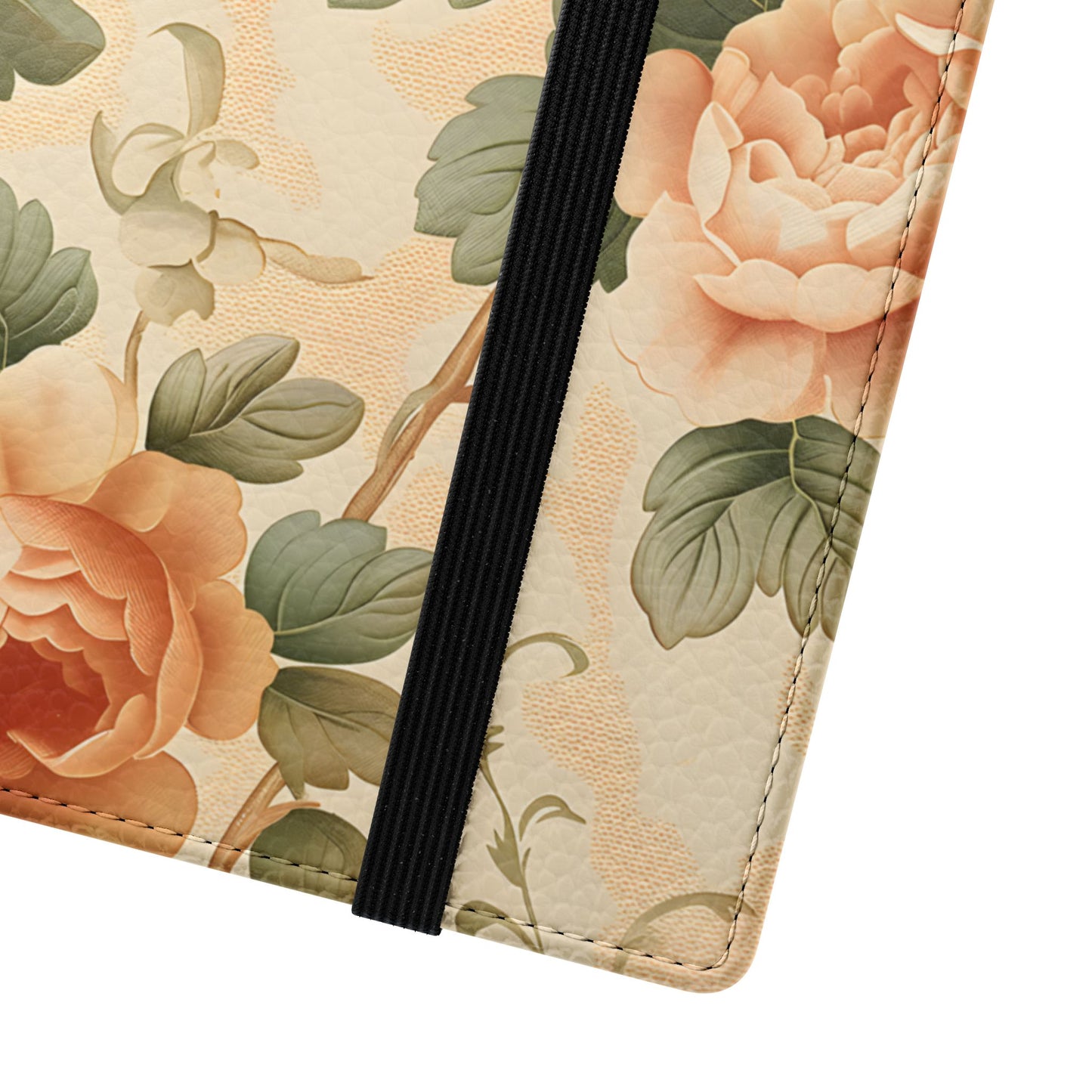 Vintage Bloom โ Vegan Leather Wallet Samsung Case