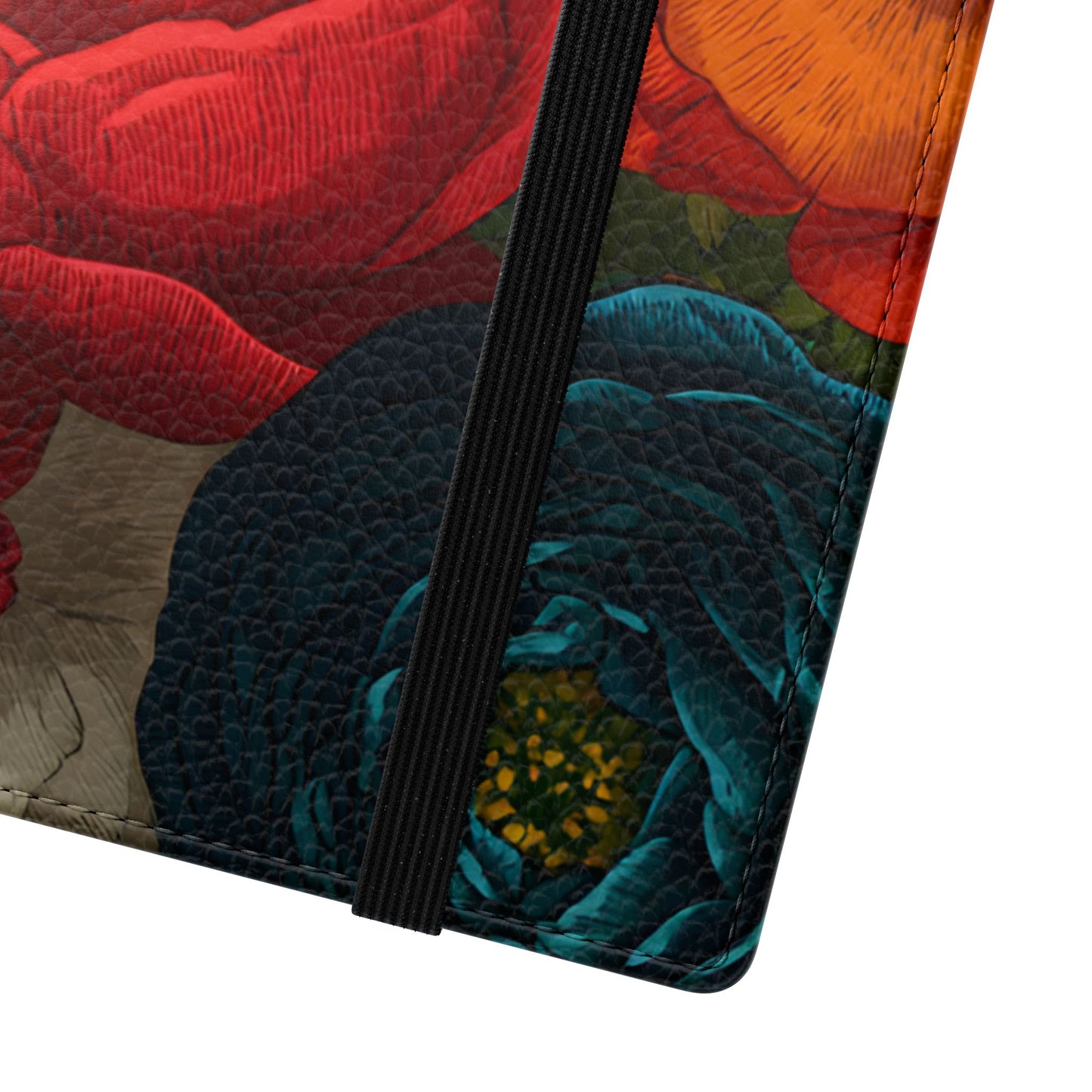 Midnight Bloom – Samsung Vegan Leather Flip Phone Case