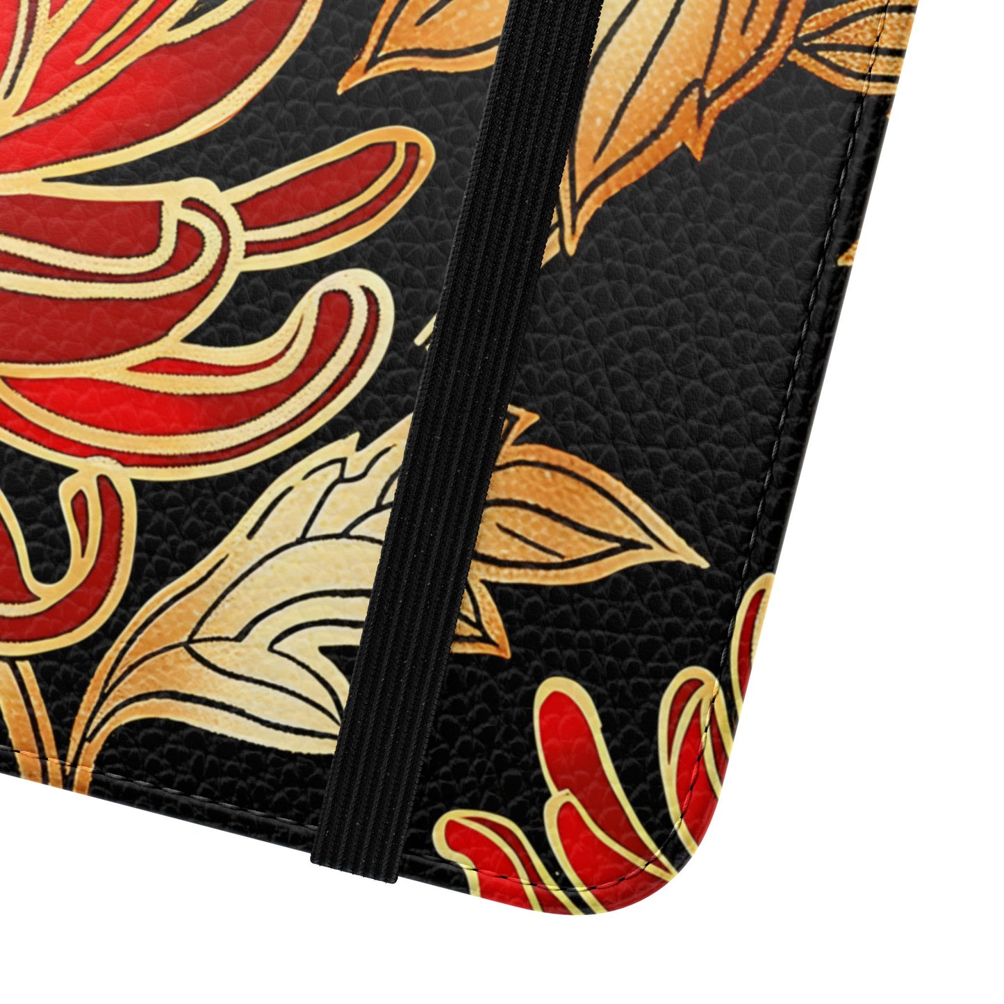 Ember Petals โ Vegan Leather Wallet Samsung Case