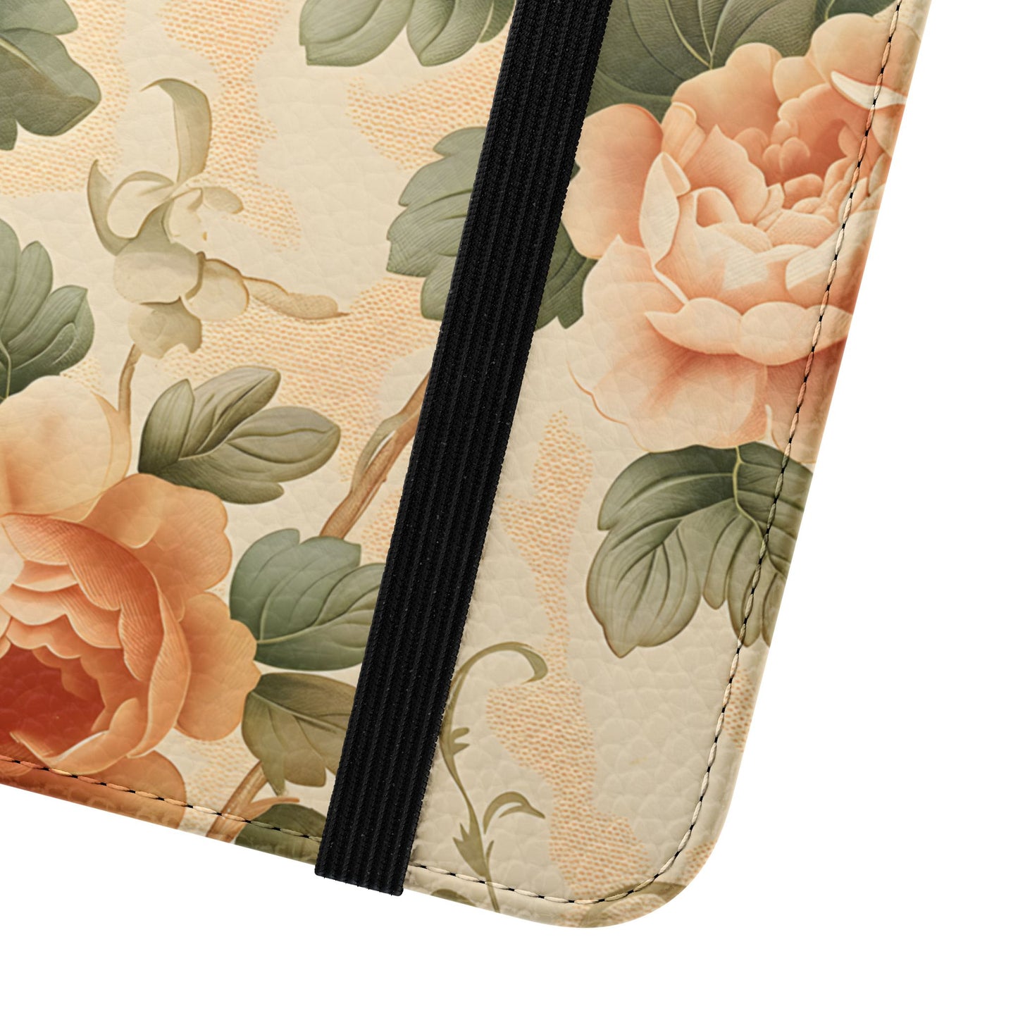 Vintage Bloom โ Vegan Leather Wallet Samsung Case