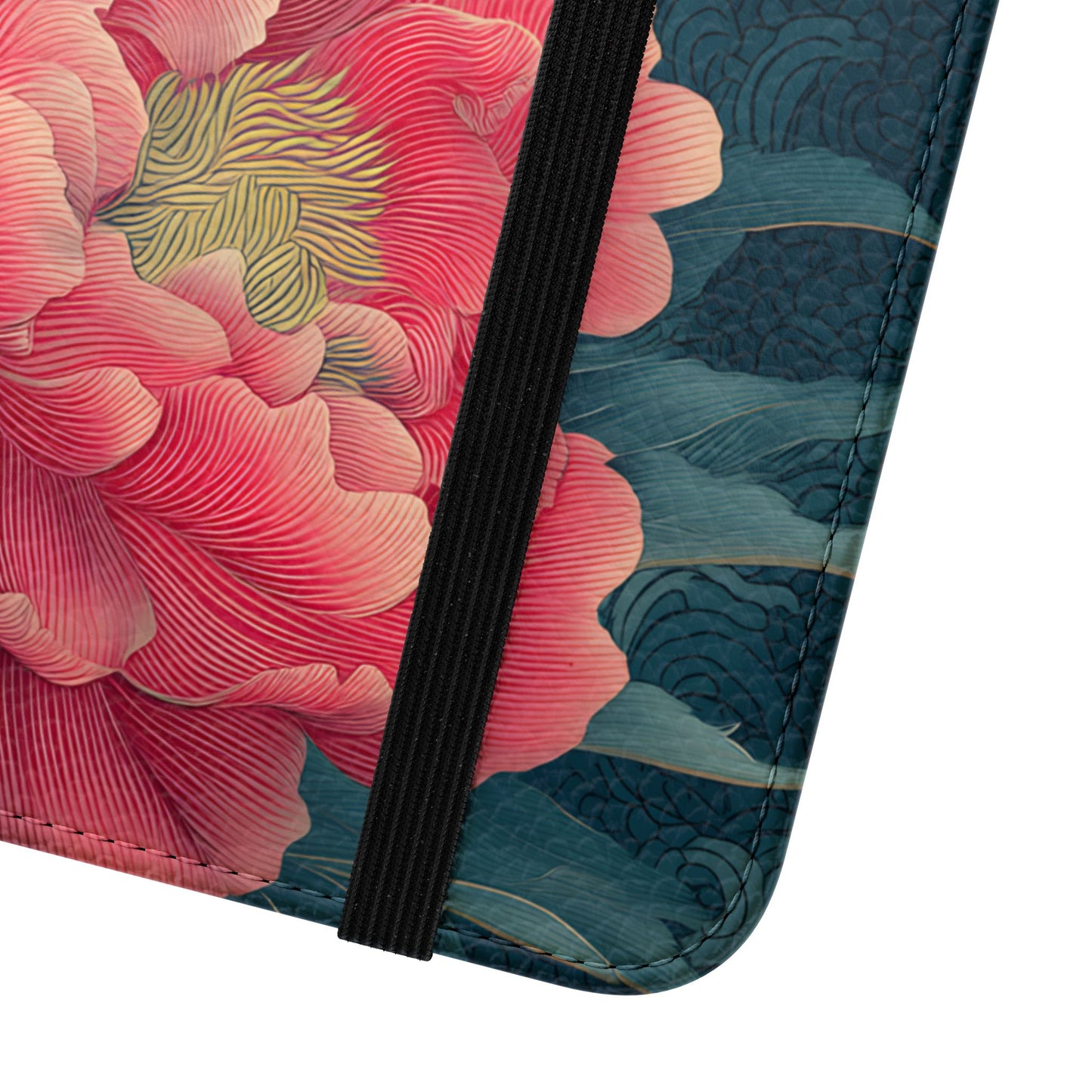 Floral Whispers – Vegan Leather Flip Samsung Case