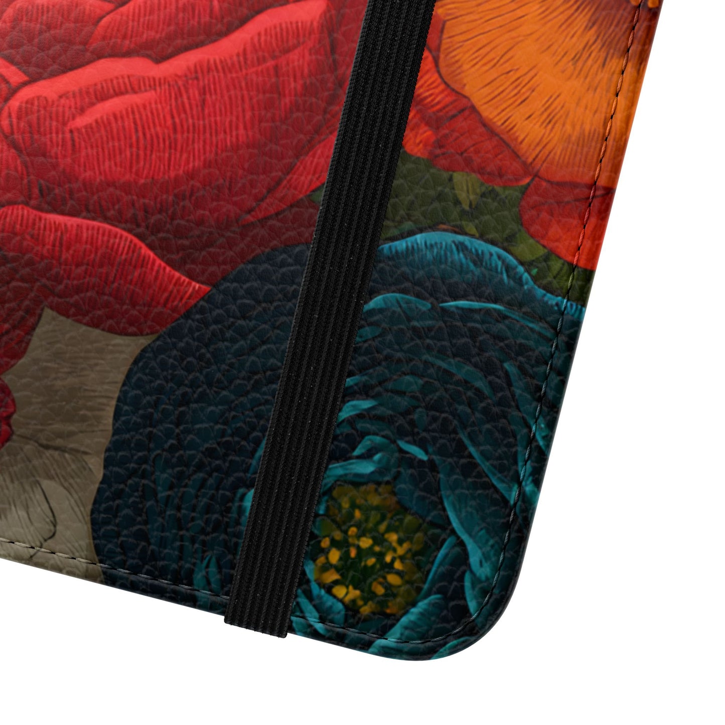 Midnight Bloom – Samsung Vegan Leather Flip Phone Case