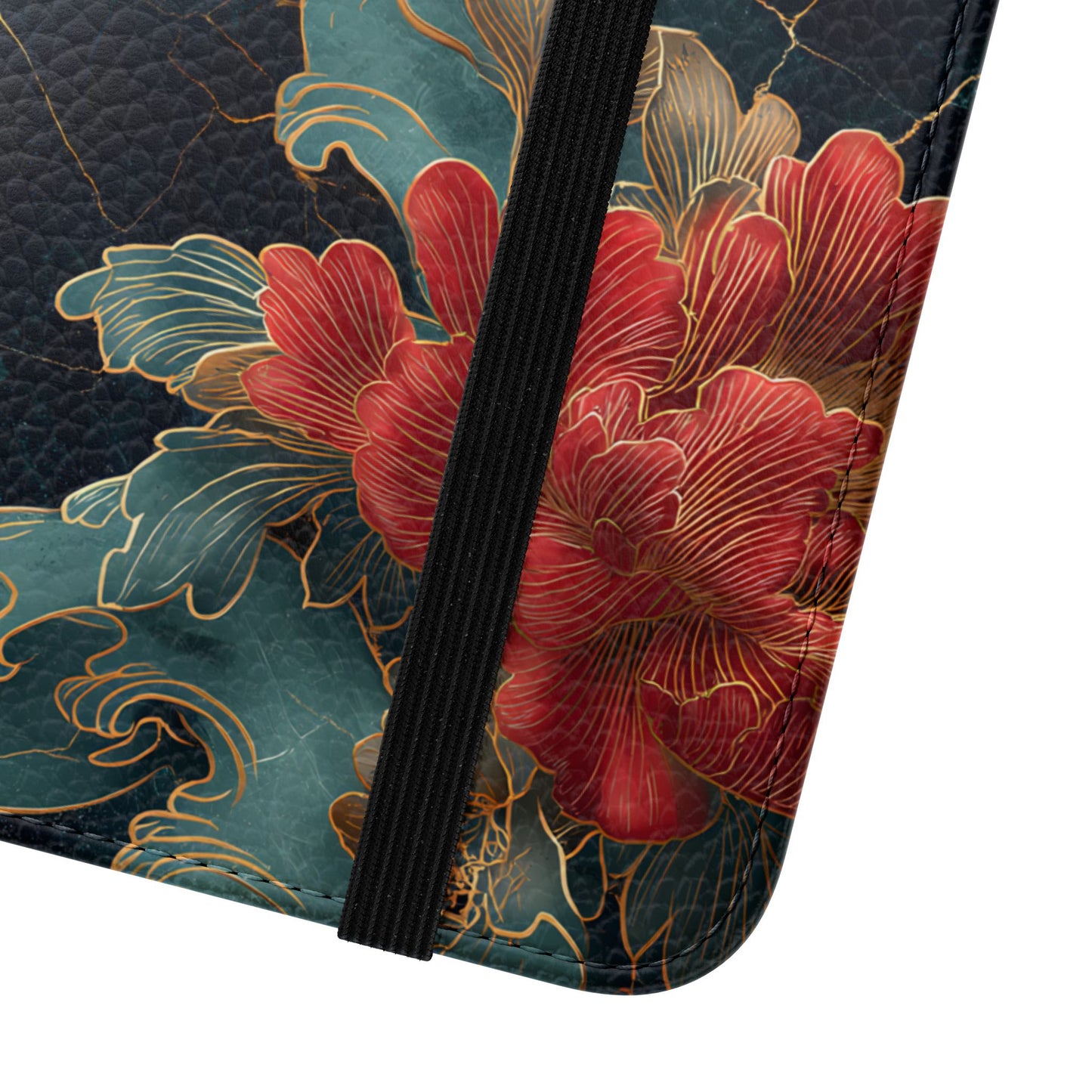 Crimson Tides – Vegan Leather Samsung Flip Case