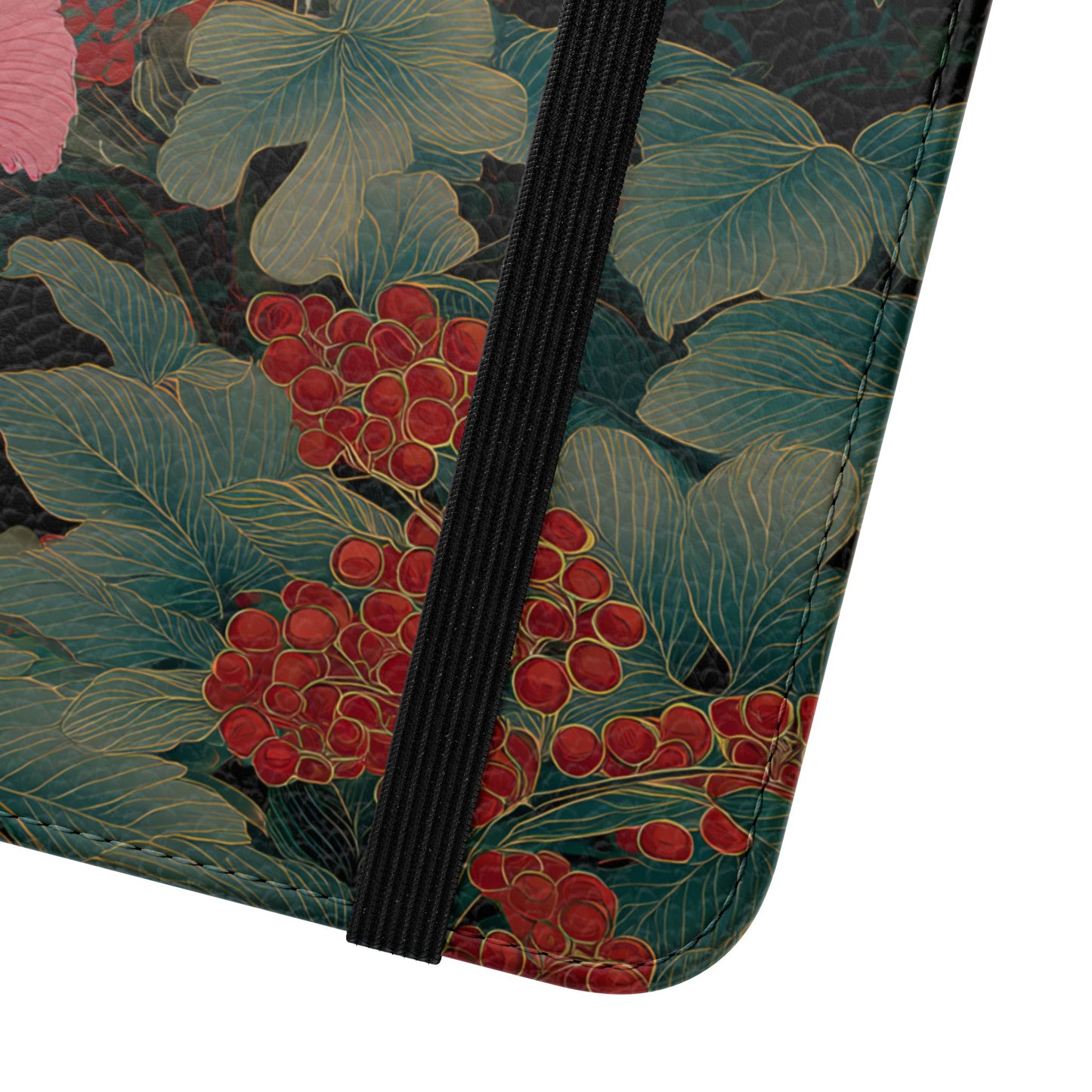 Blooming Peony – Vegan Leather Samsung Flip Case