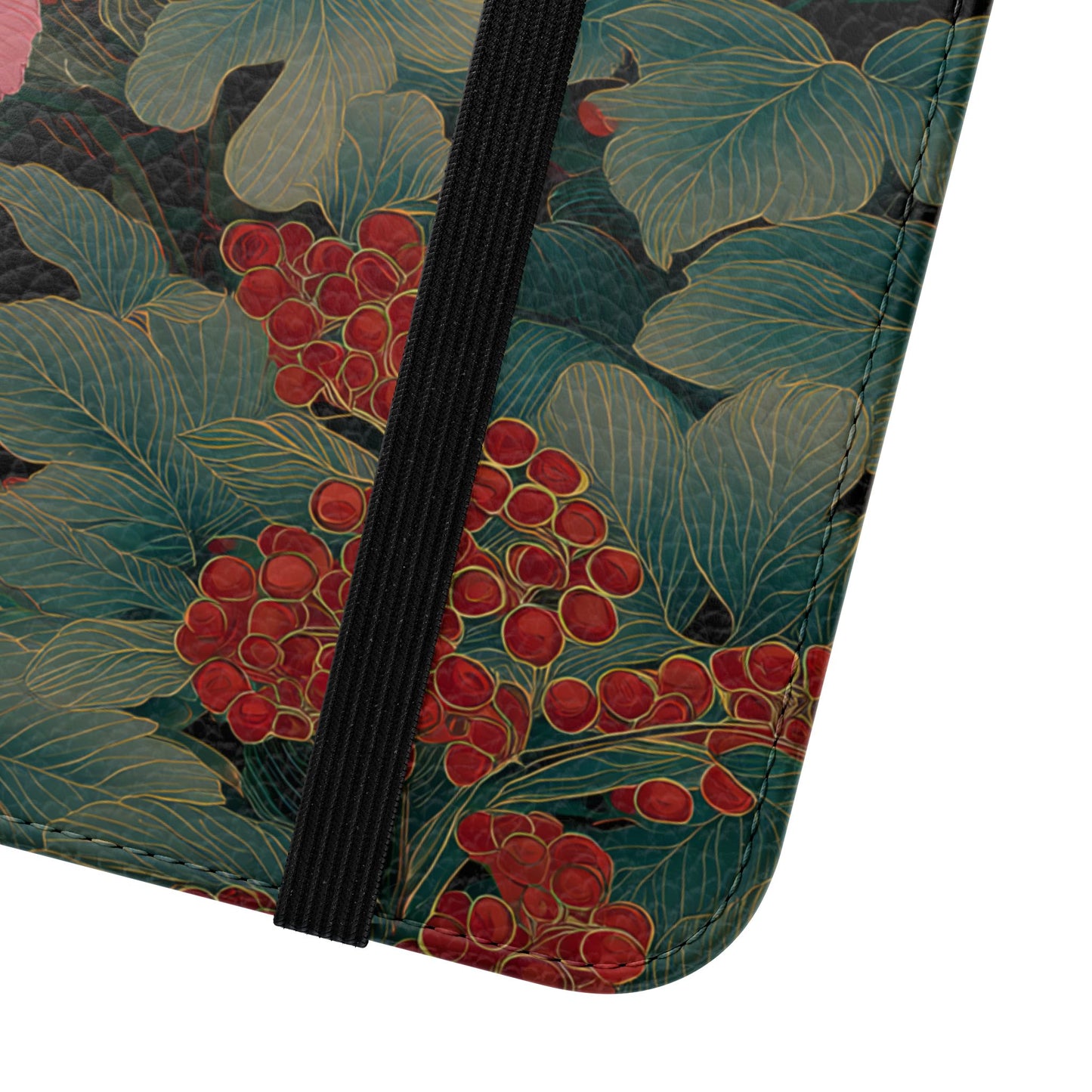 Blooming Peony – Vegan Leather Samsung Flip Case